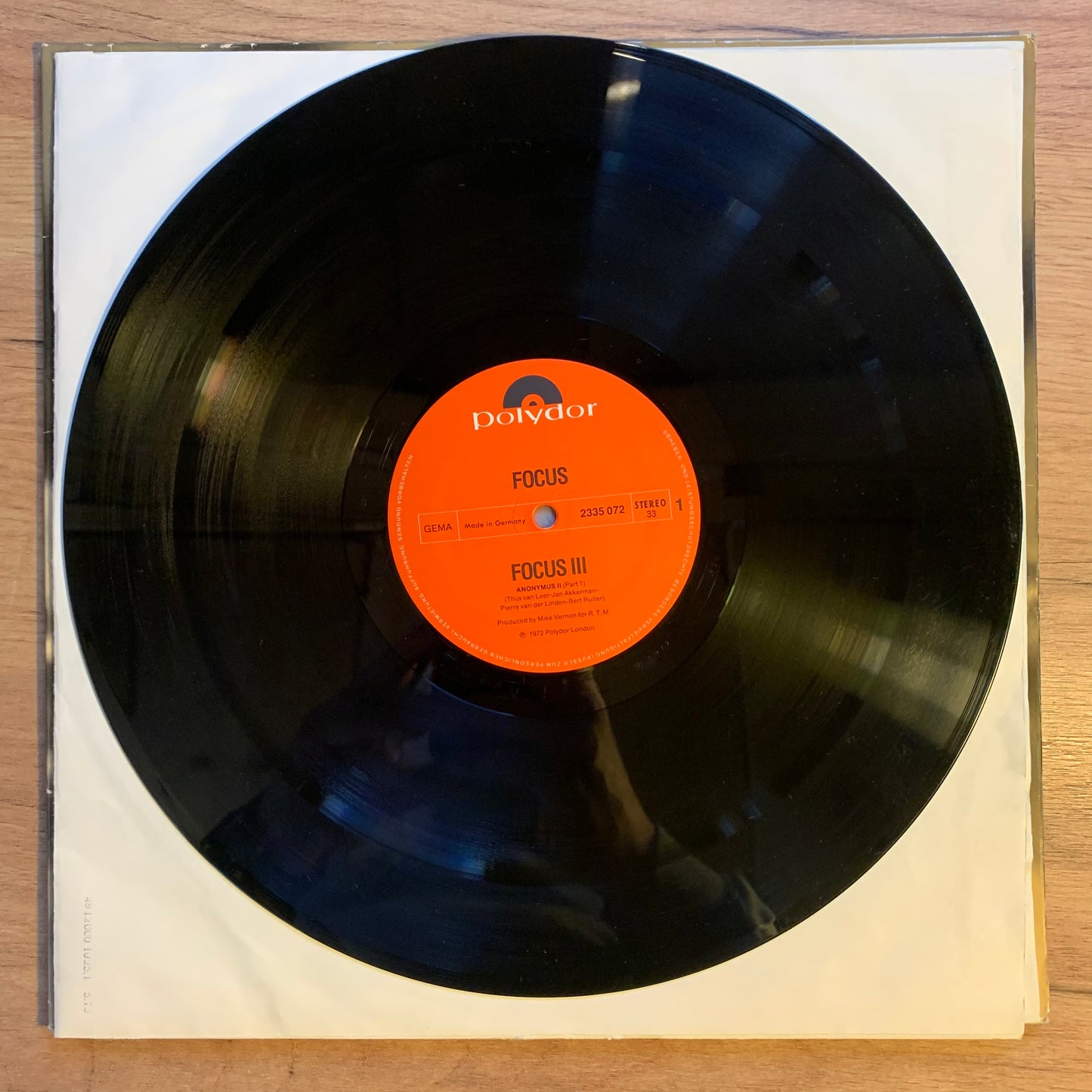 FOCUS - FOCUS 3...OG GER 1972...VG+/VG+