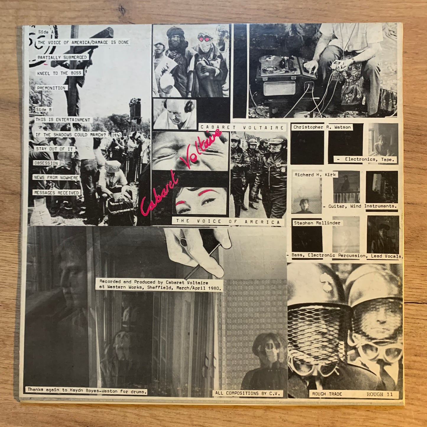 CABARET VOLTAIRE - THE VOICE OF AMERICA...OG ITA 1981...VG+/VG+