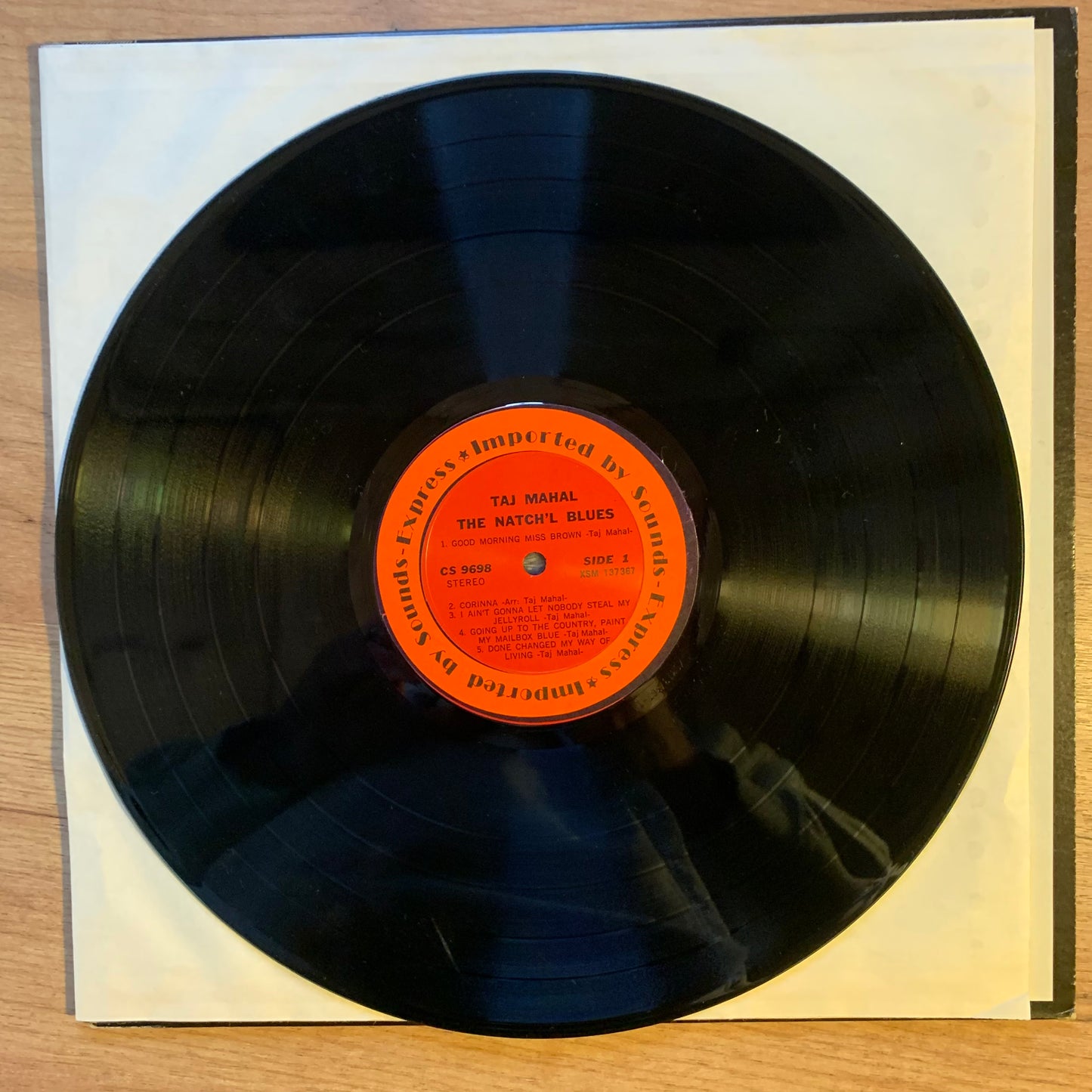 TAJ MAHAL - THE NATCH'L BLUES...RE UK 2010...VG+/VG+