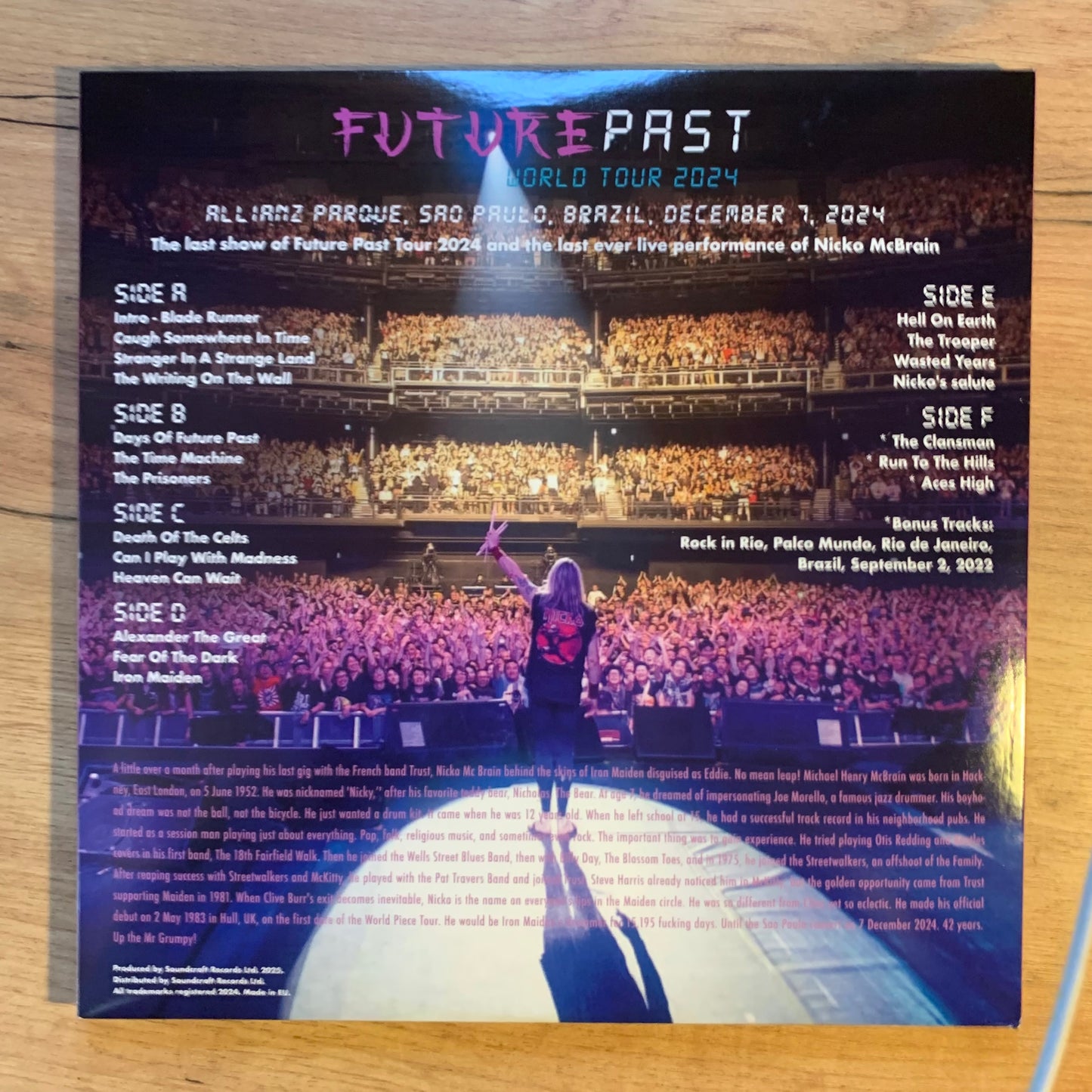 IRON MAIDEN - THE FUTURE PAST TOUR...BOOT EU 2025...M/M