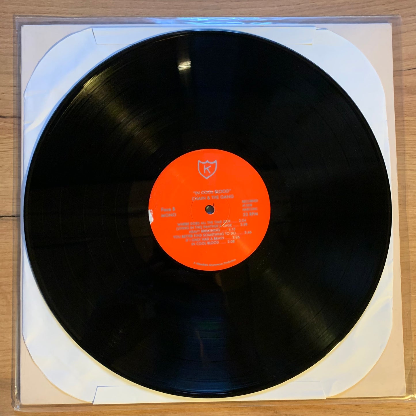 CHAIN & THE GANG - IN COOL BLOOD / LP (OG US 2012 VG++/VG)