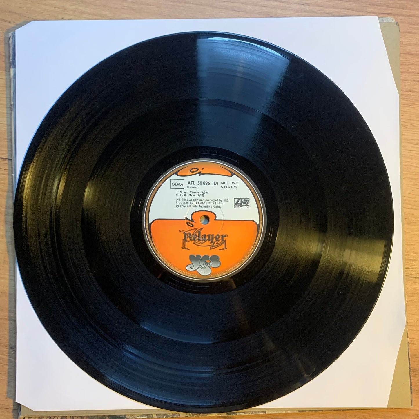 YES - RELAYER...OG GER 1974...VG+/VG++