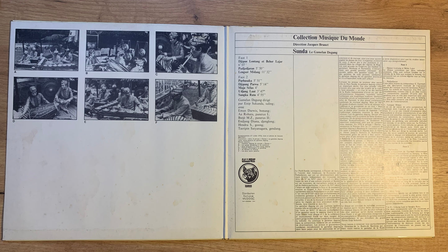 SUNDA - LE GAMELAN DEGUNG...OG FR...VG++/VG+