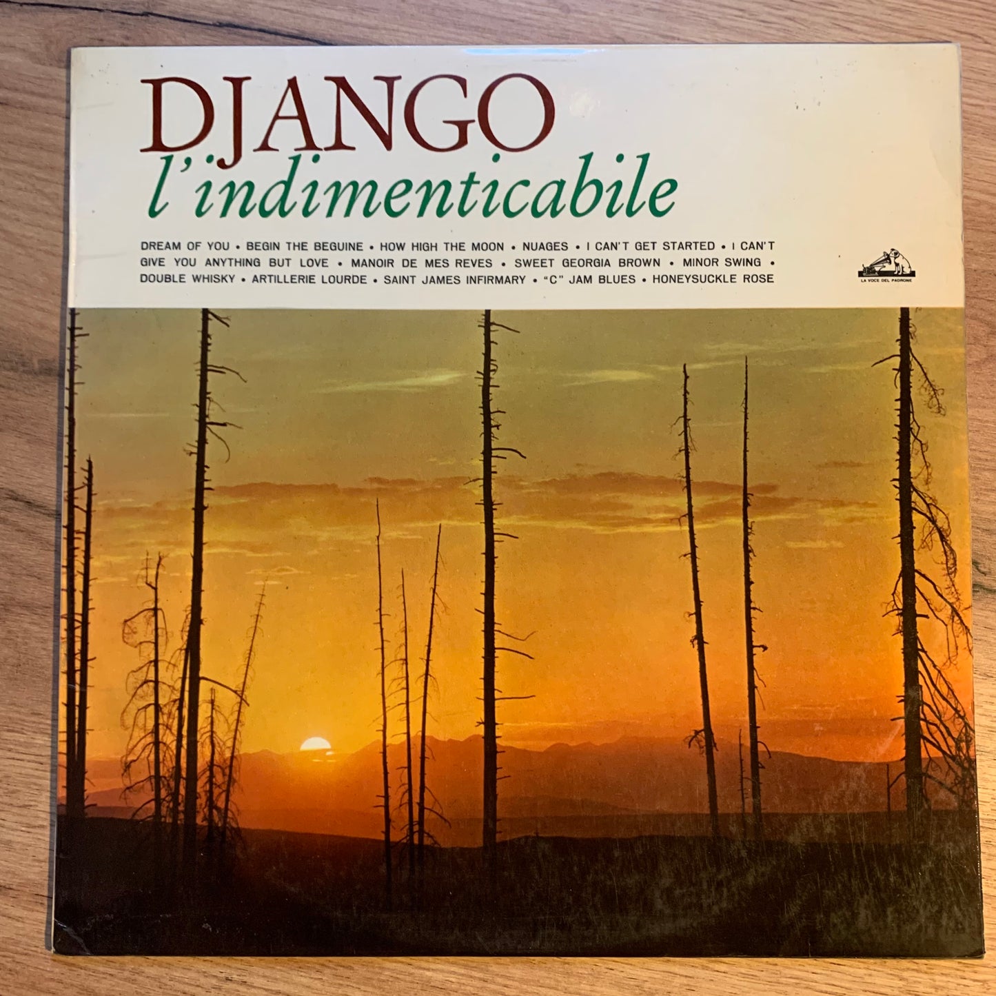 DJANGO REINHARDT - L'INDIMENTICABILE...COMPIL ITA 1963...VG+/VG+