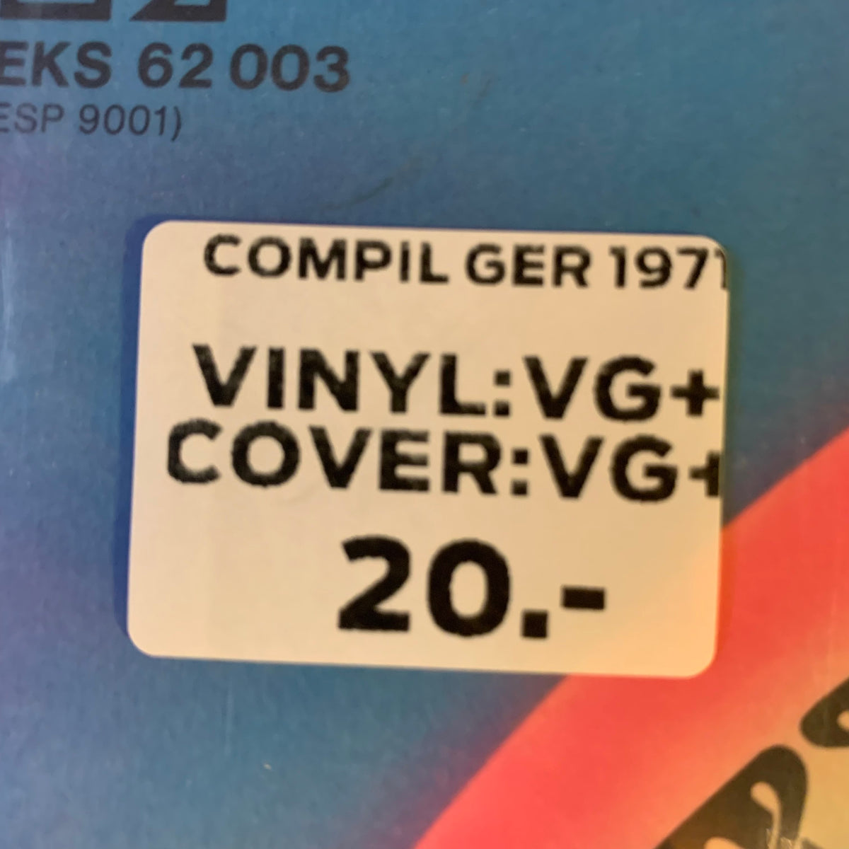 Garden of Delights étiquette COMPIL GER 1971 VG+ VG+
