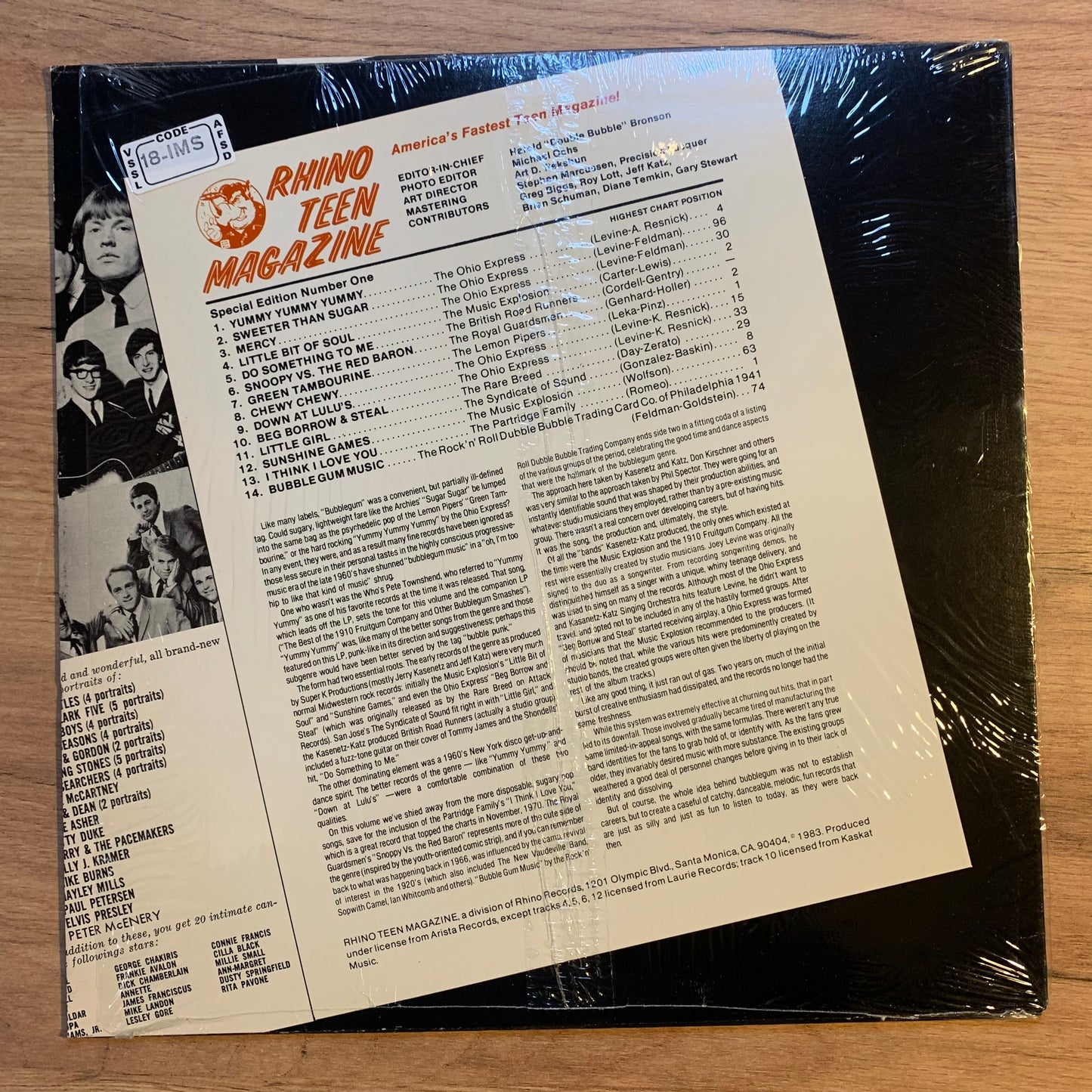 VARIOUS - THE BEST OF..COMPIL US 1983...EX/EX