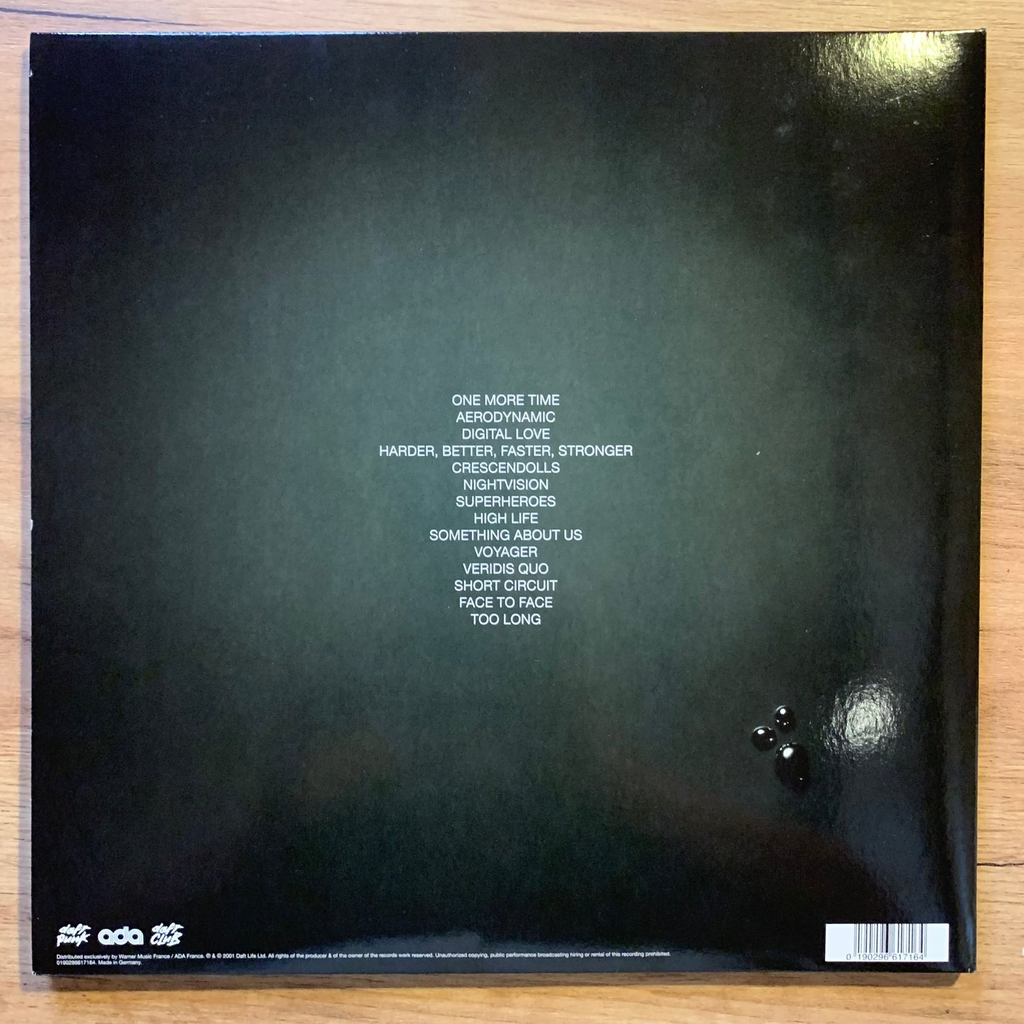 Daft Punk - Discovery - Pochette verso