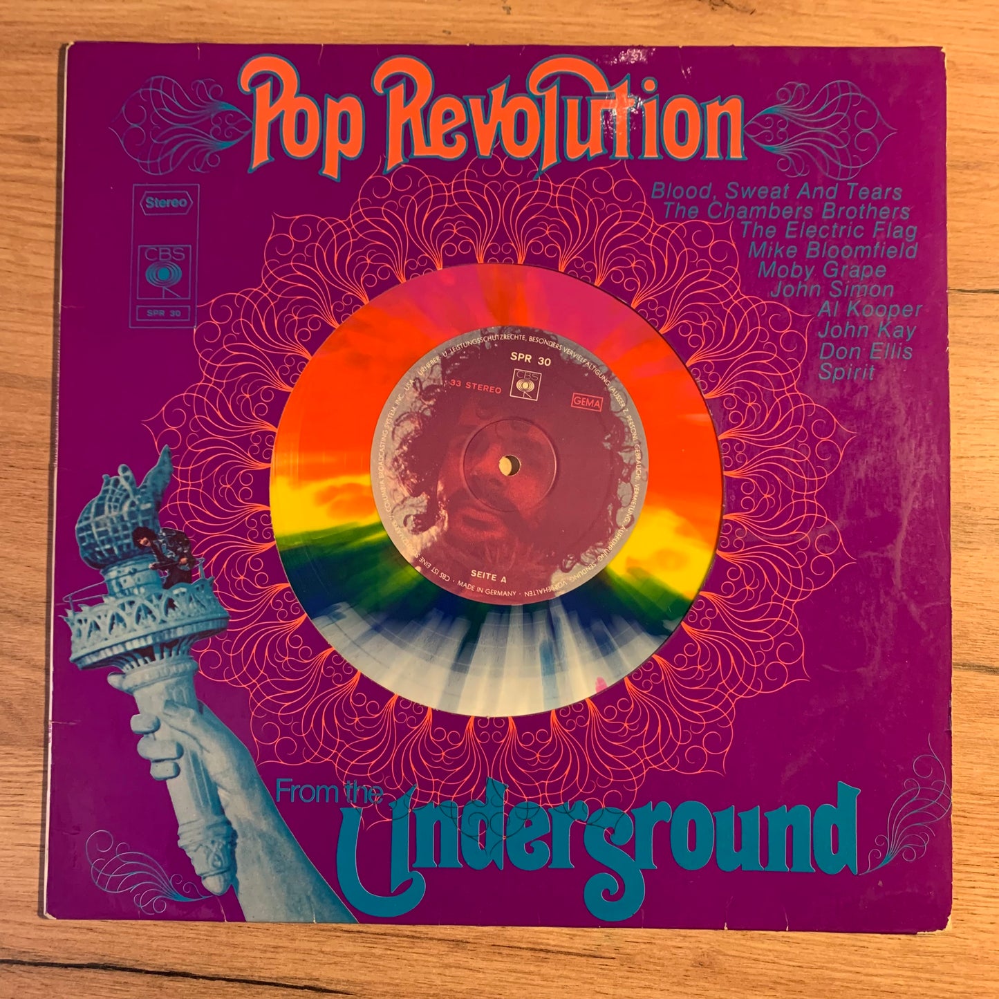POP REVOLUTION FROM THE UNDERGROUND...OG GER 1968...VG+/VG+