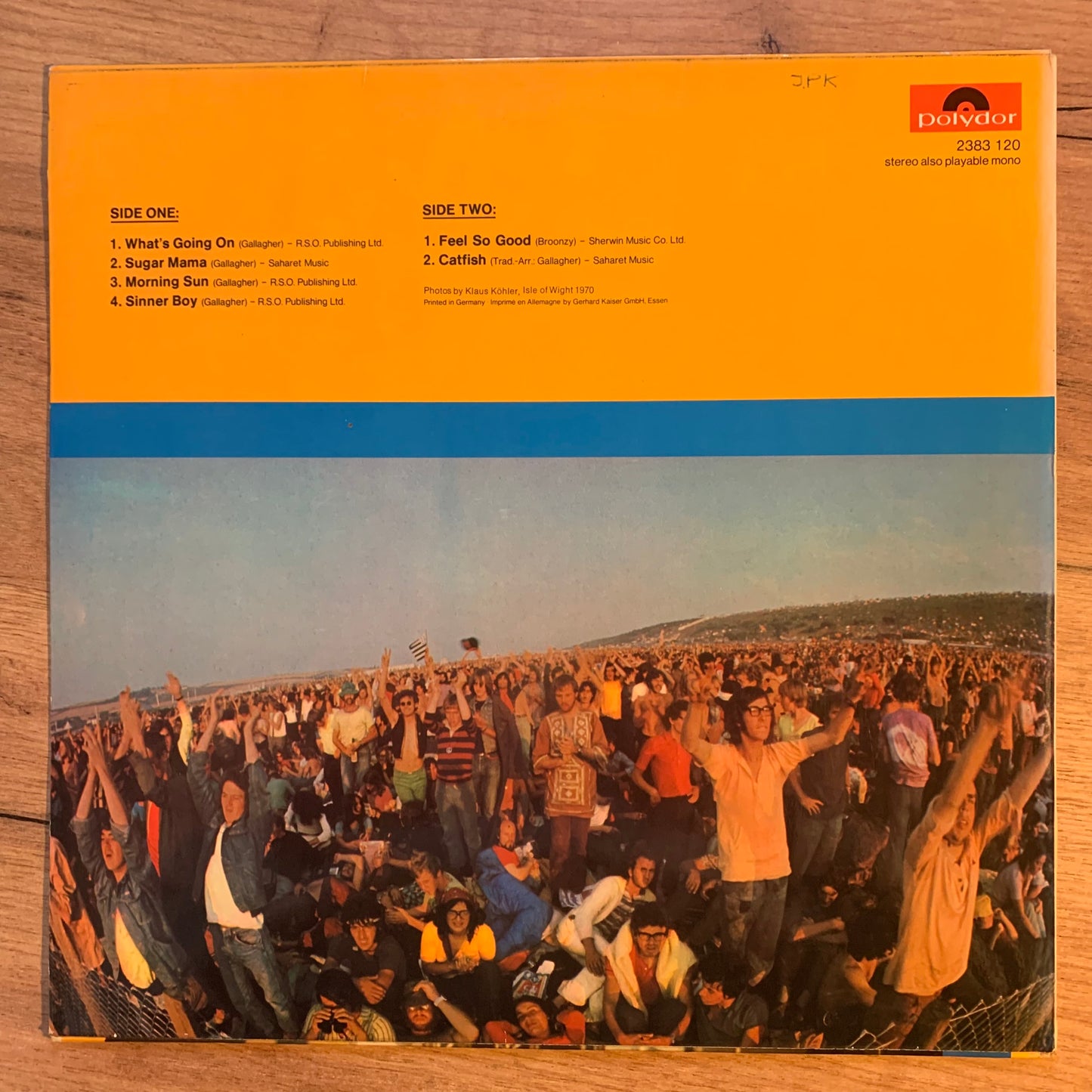 TASTE - LIVE AT THE ISLE OF WIGHT...OG GER 1971...VG++/VG++