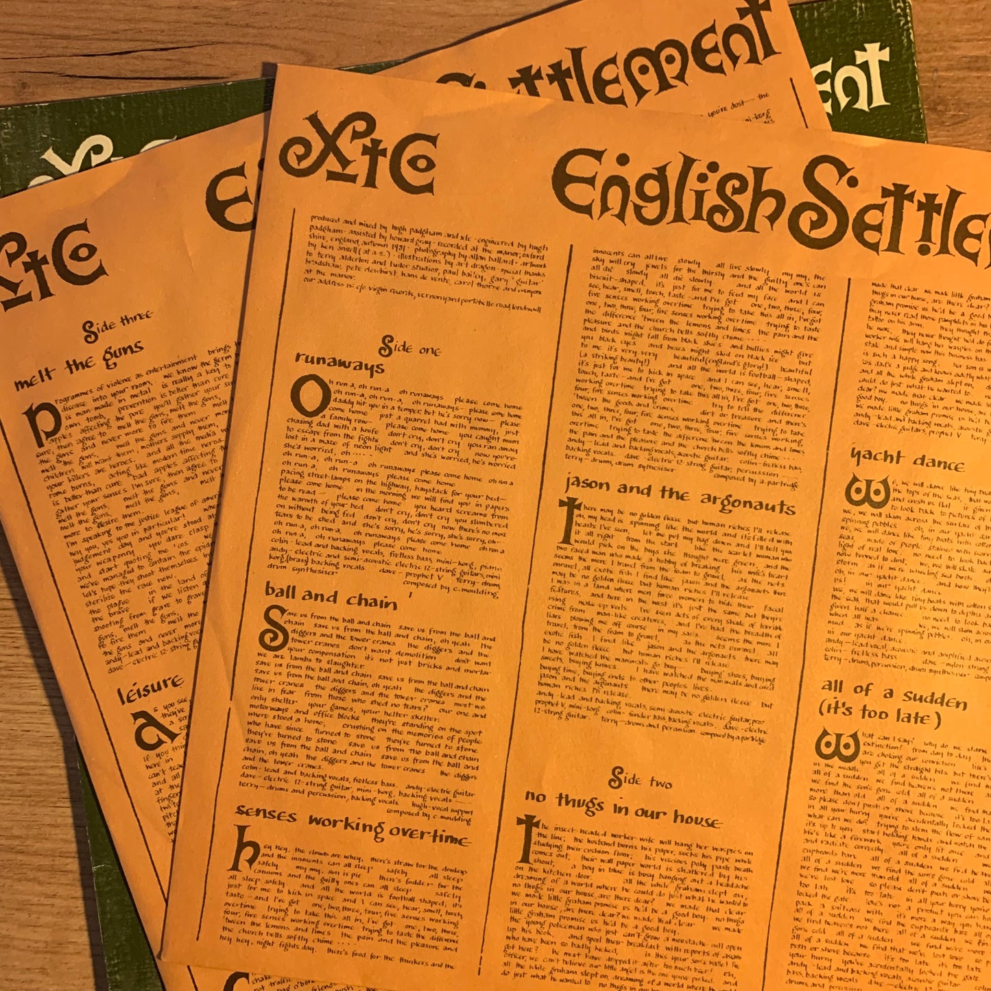 XTC - ENGLISH SETTLEMENT...OG UK 1982...VG+/VG