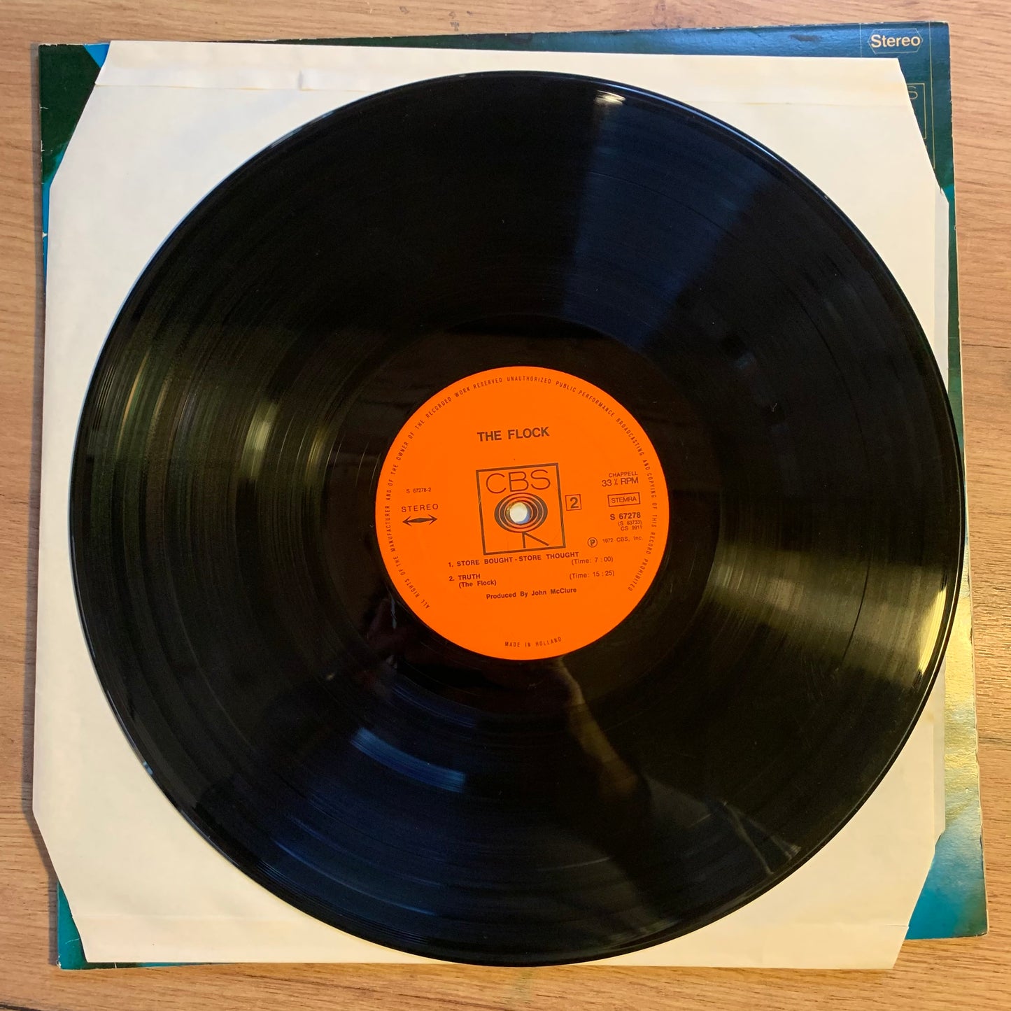 THE FLOCK - THE FLOCK...OG NL 1972...VG+/VG+