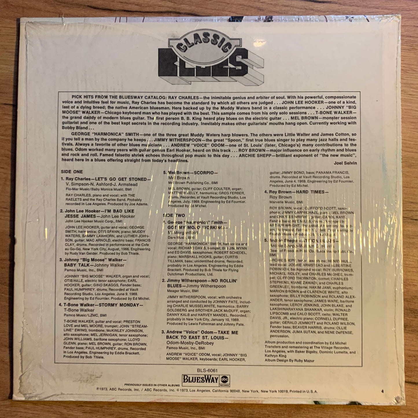 CLASSIC BLUES VOL. 1...COMPIL US 1973...VG+/EX