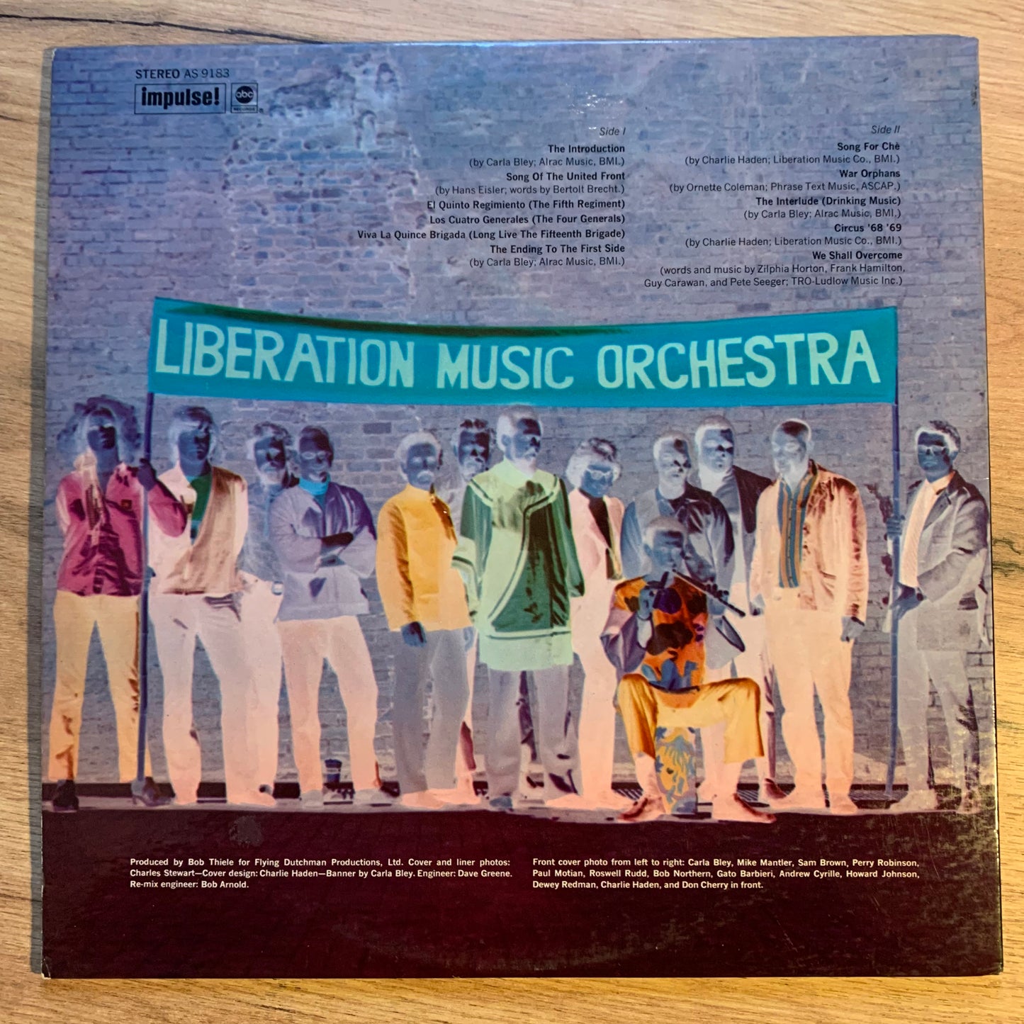 CHARLIE HADEN - LIBERATION MUSIC ORCHESTRA...OG FR 1970...VG+/VG