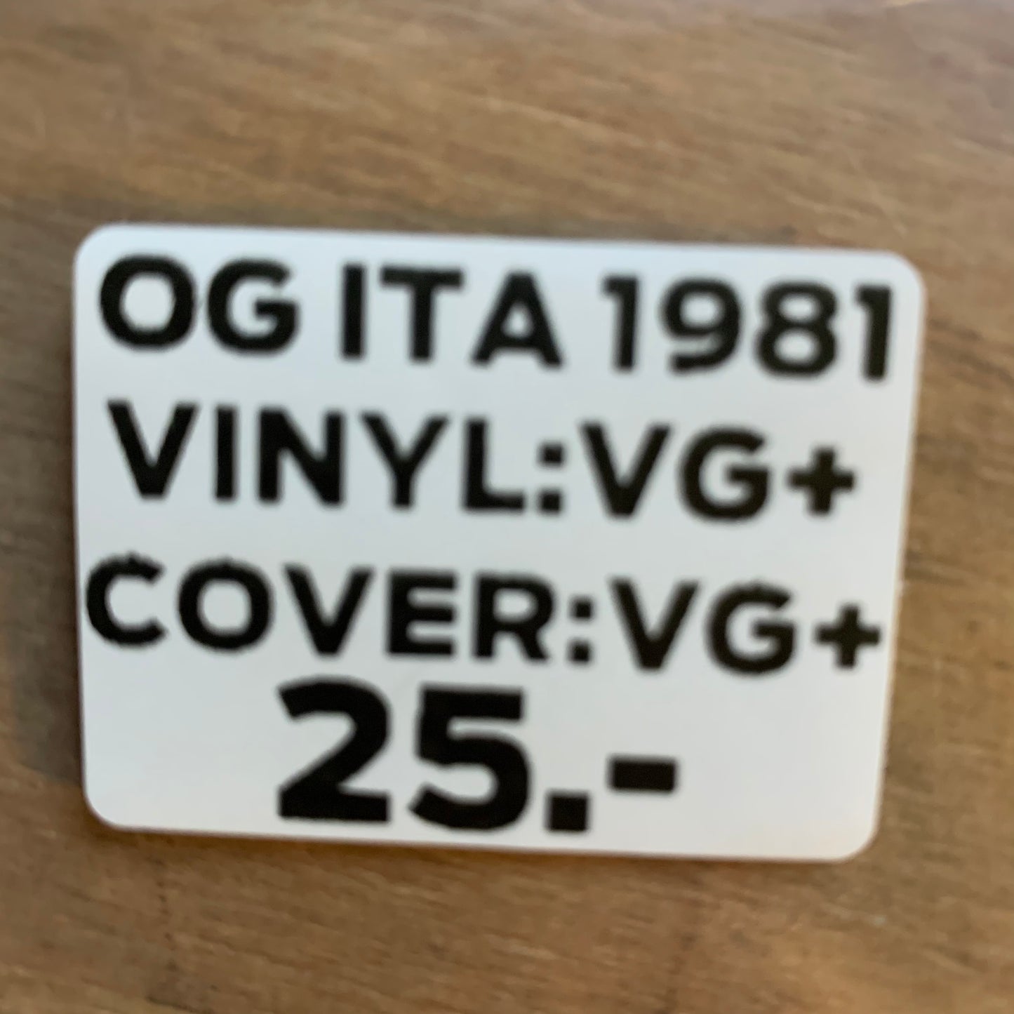 CABARET VOLTAIRE - THE VOICE OF AMERICA...OG ITA 1981...VG+/VG+
