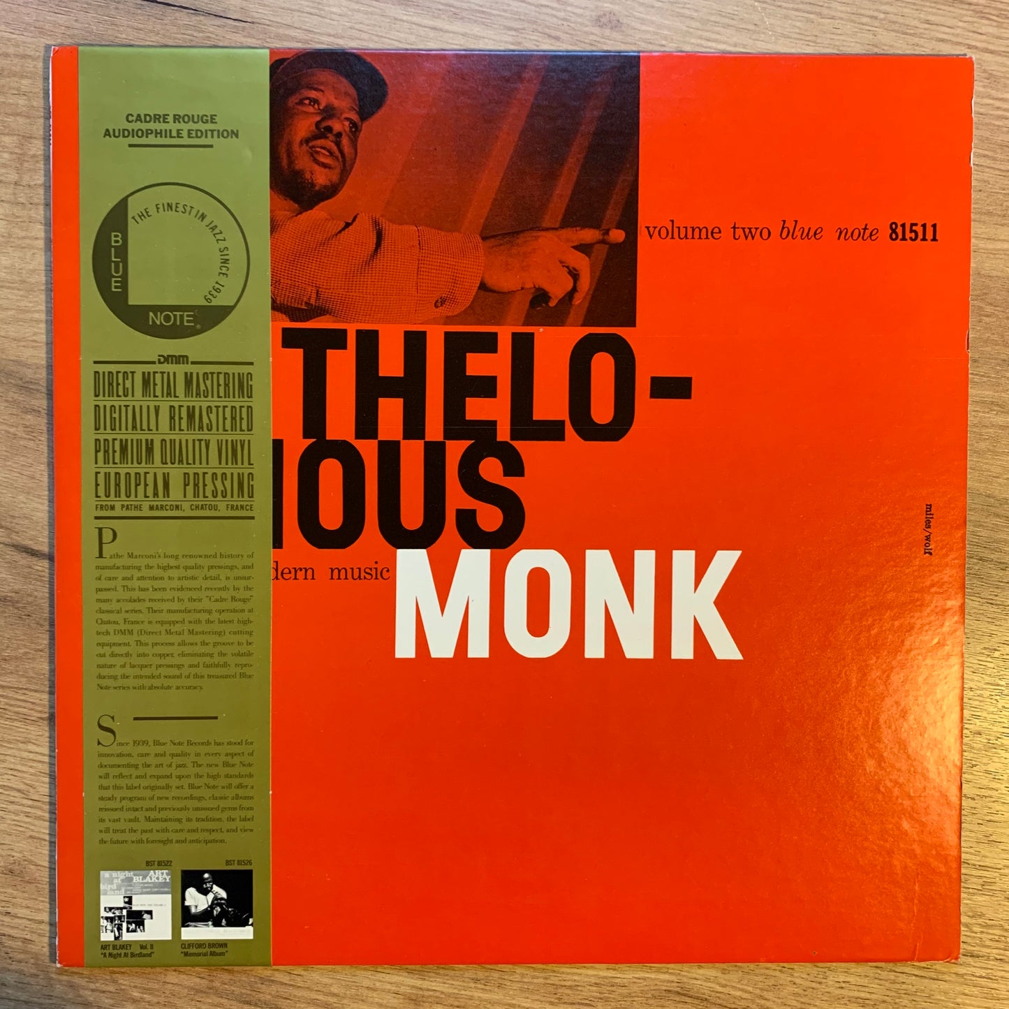 THELONIOUS MONK - GENIUS OF MODERN MUSIC VOL. 2...RE FR 1985...VG+/EX