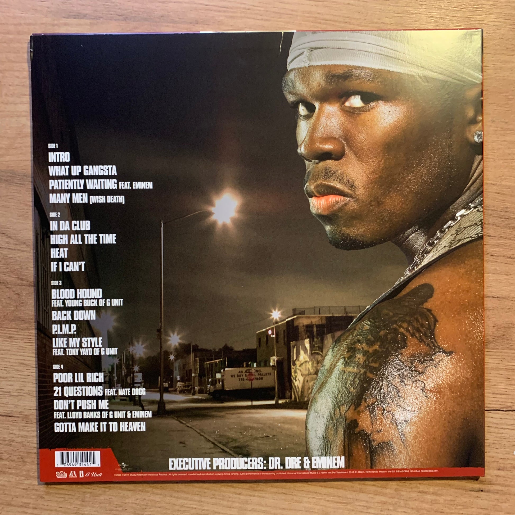 50 Cent - Get Rich Or Die Tryin' - Verso pochette