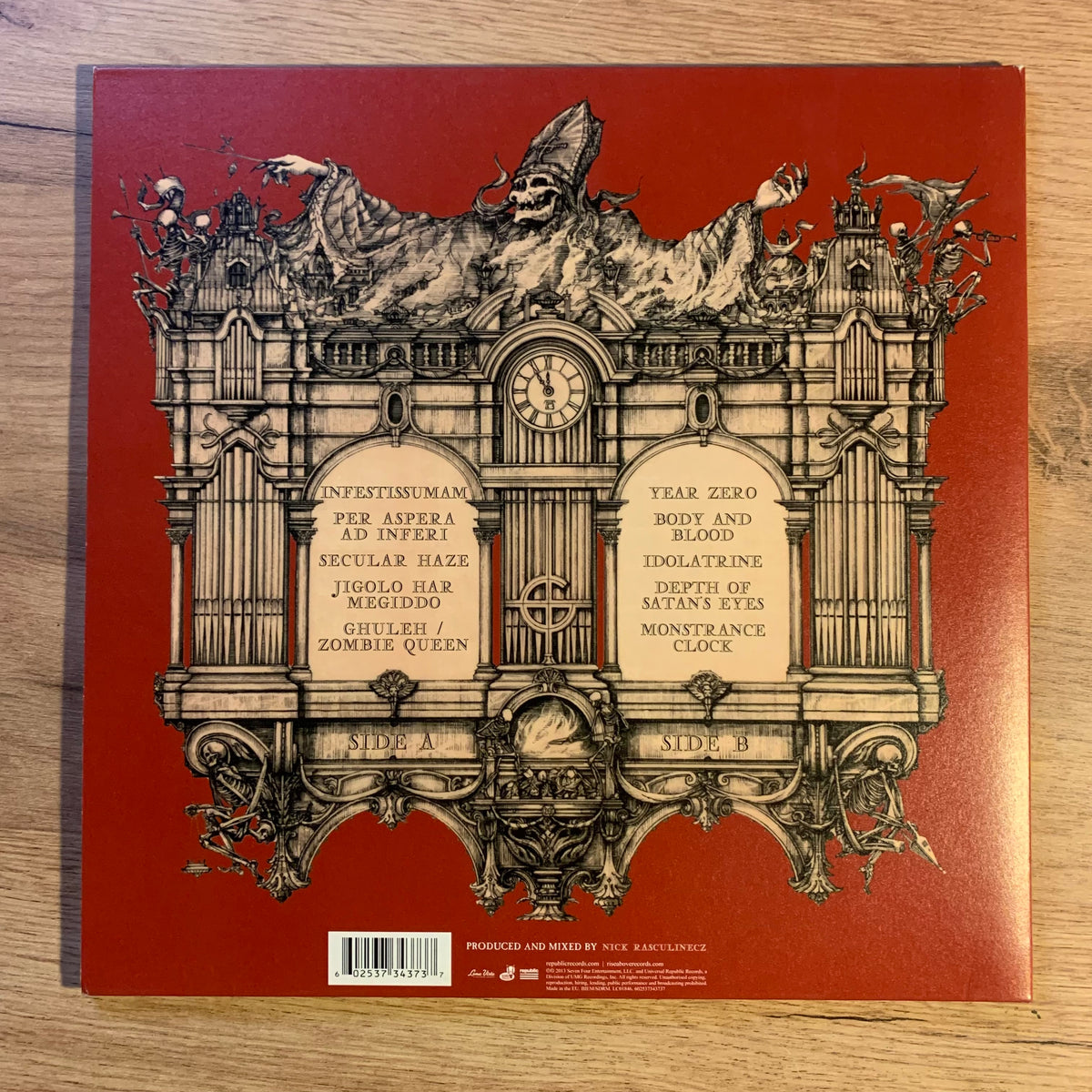 Ghost B.C. Infestissumam disque vinyle rouge