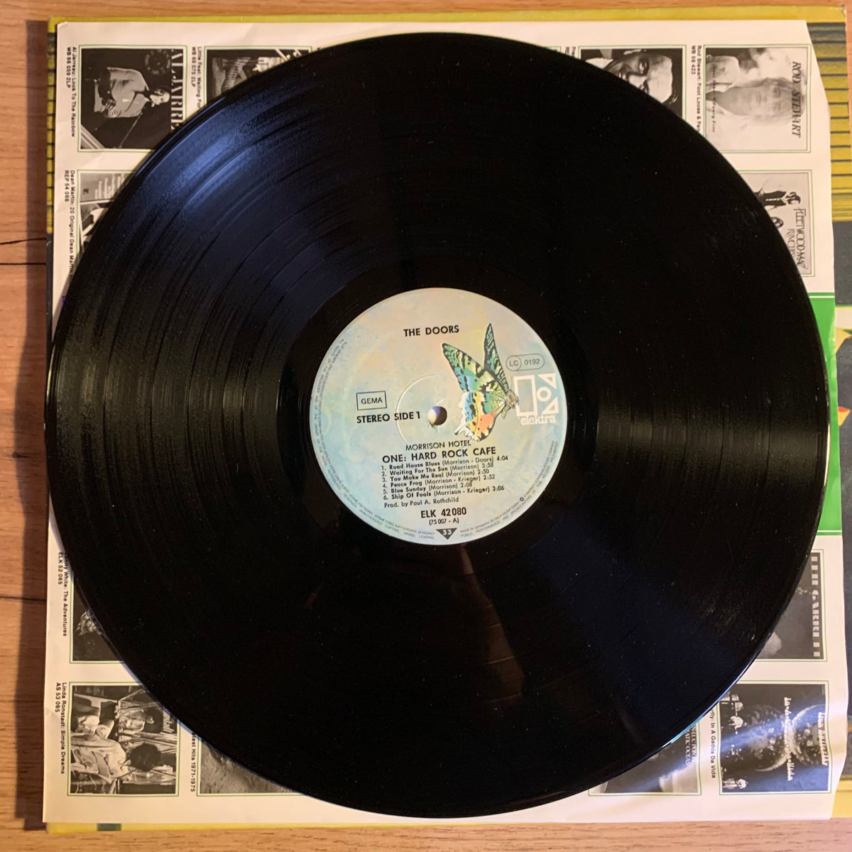 The Doors Morrison Hotel, disque et sous-pochette publicitaire