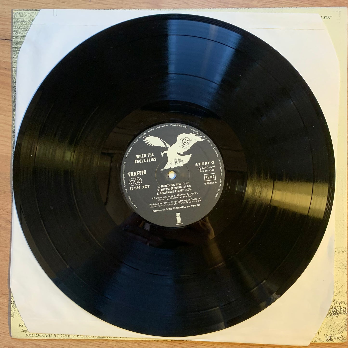 TRAFFIC - WHEN THE EAGLE FLIES...RE GER 1974...EX/EX