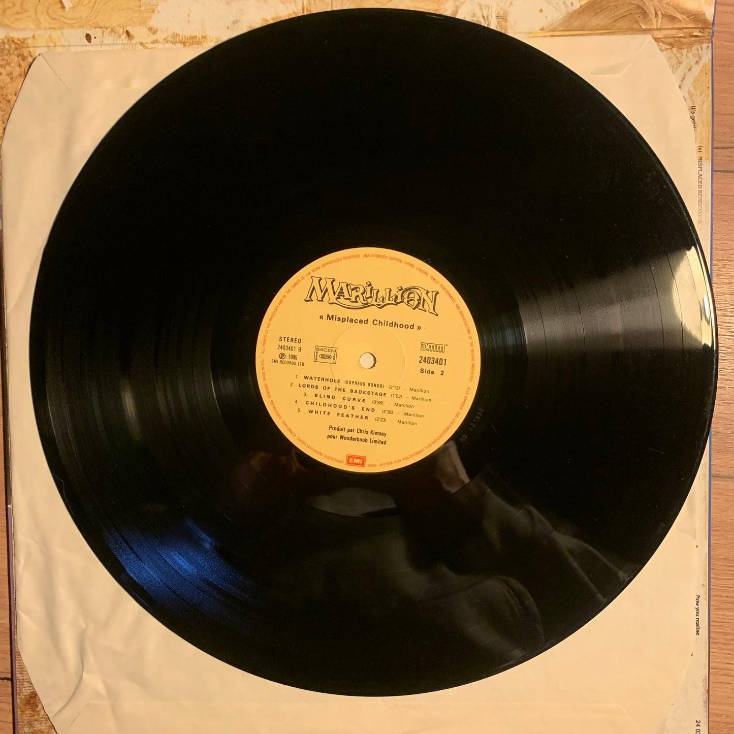 MARILLION - MISPLACED CHILDHOOD...OG FR 1985...EX/EX
