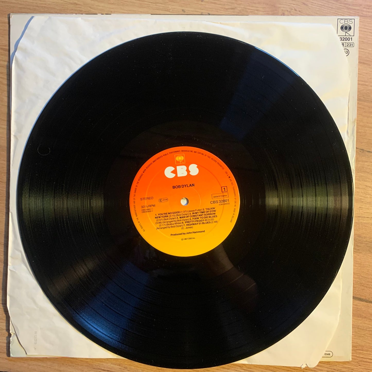 BOB DYLAN - BOB DYLAN...RE EU 1982...VG++/VG+