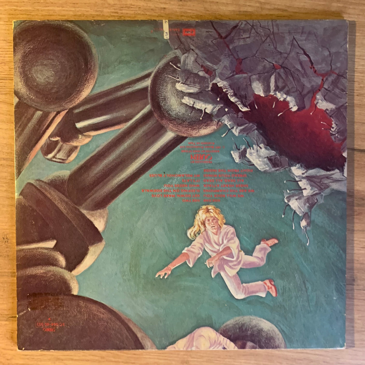 Queen News of the World : pochette verso
