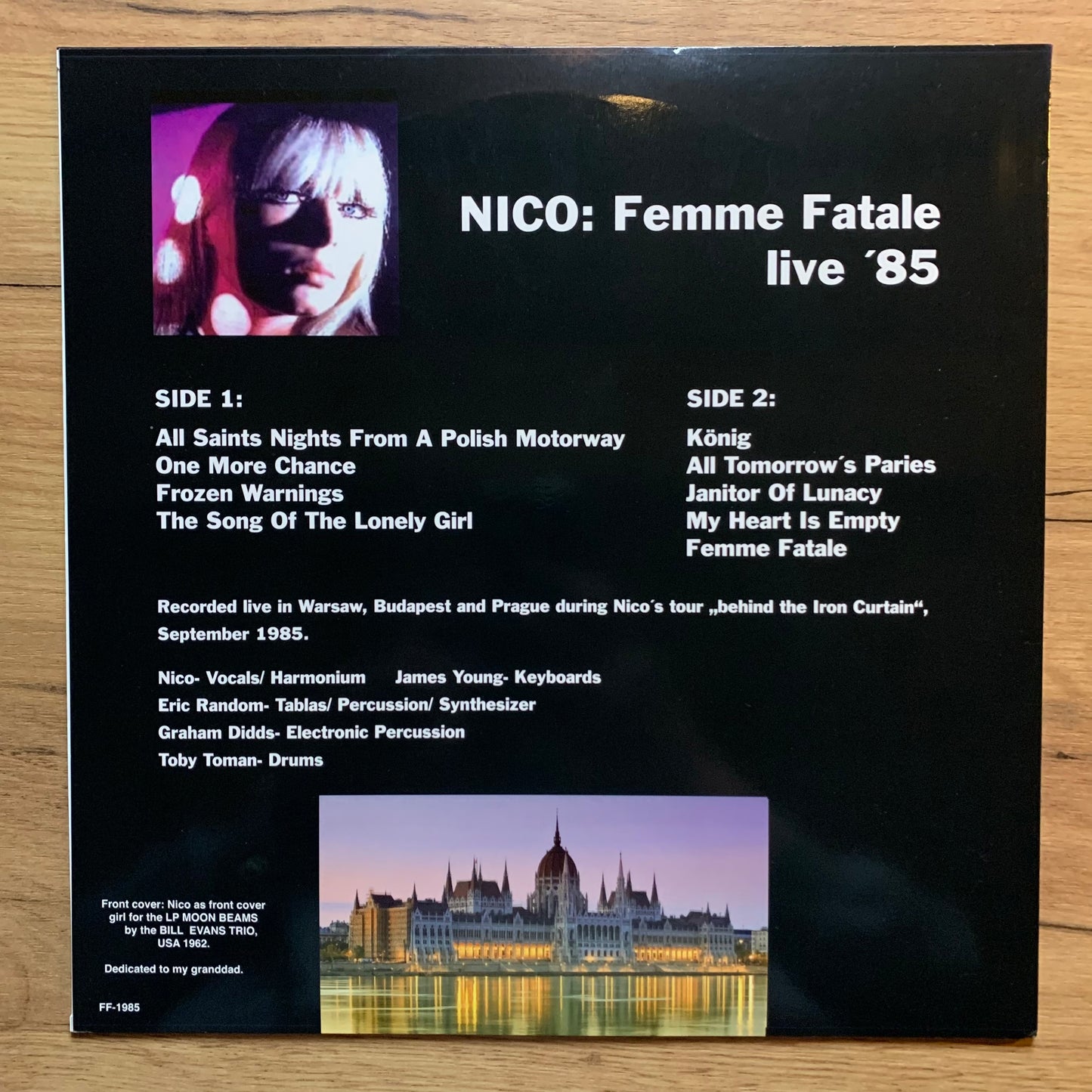 NICO - FEMME FATALE LIVE '85...RE UNO EU 2016...VG+/NM