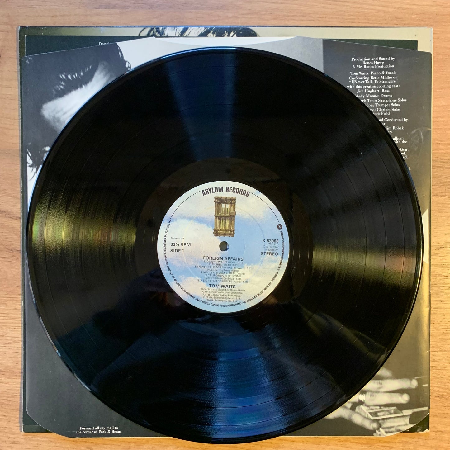 TOM WAITS - FOREIGN AFFAIRS...OG UK 1977...EX/VG+
