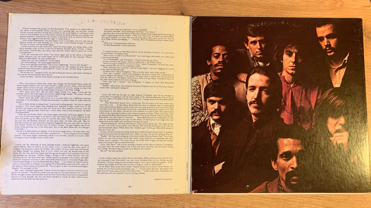 The Butterfield Blues Band intérieur de la pochette ouvrante