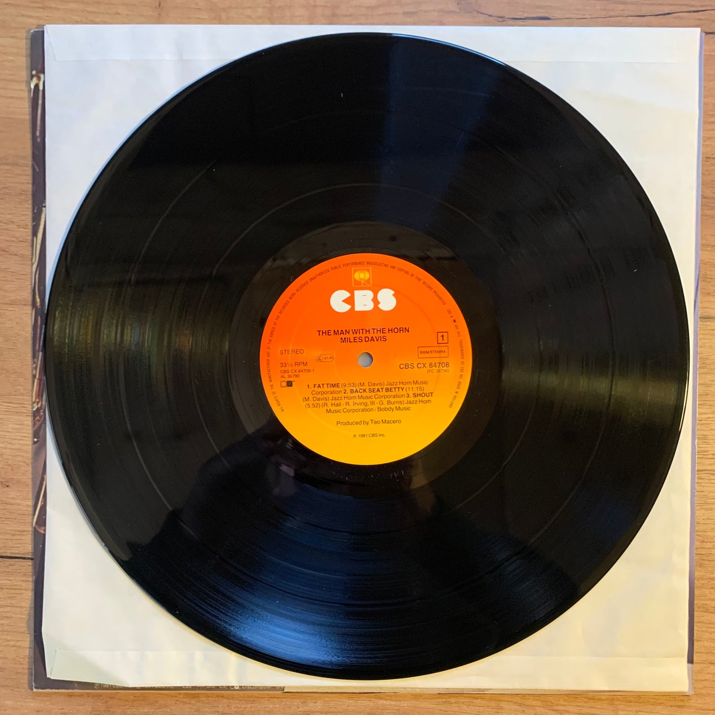 MILES DAVIS - THE MAN WITH THE HORN...OG EU 1981...EX/EX