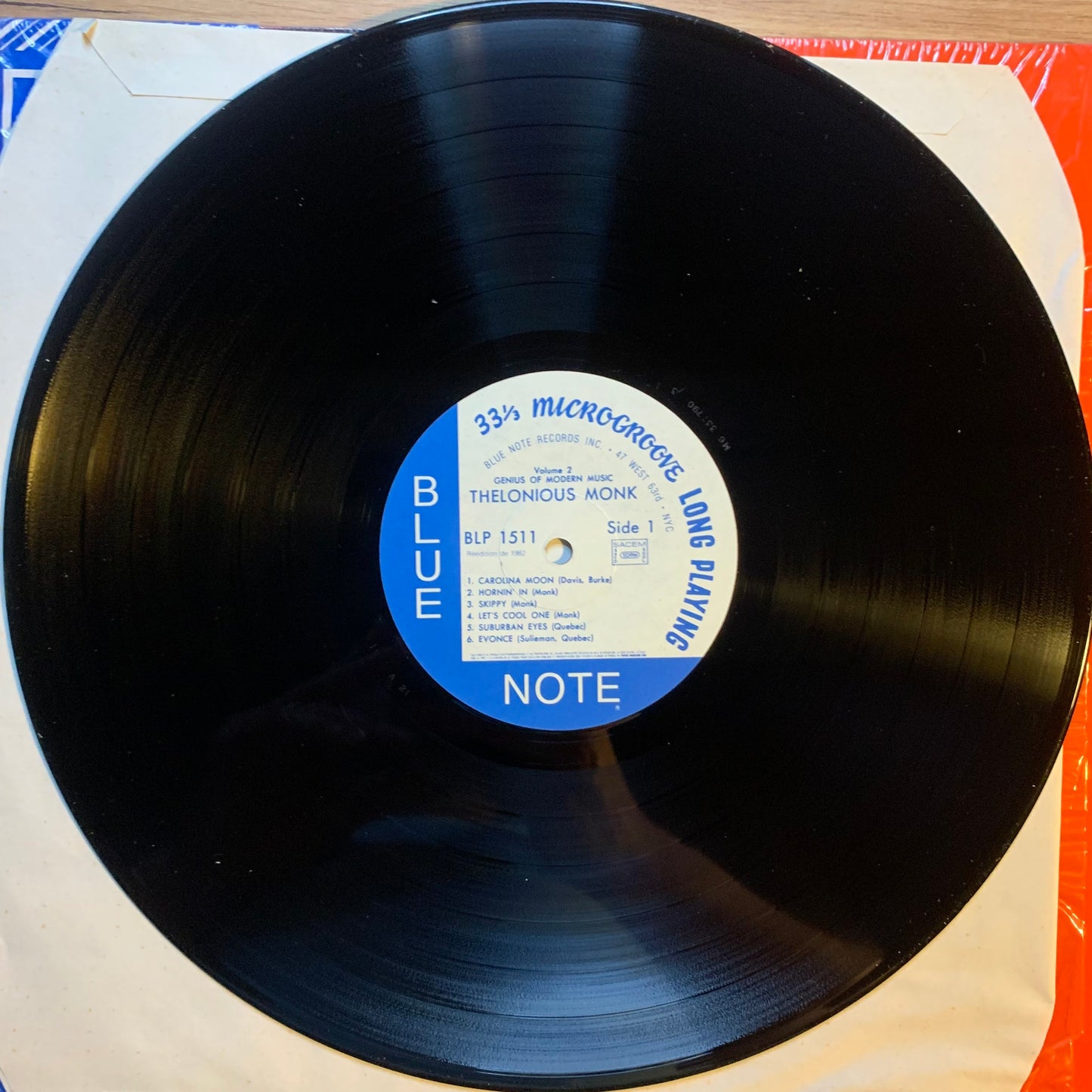 THELONIOUS MONK - GENIUS OF MODERN MUSIC VOL.2...RE FR 1985...EX/EX