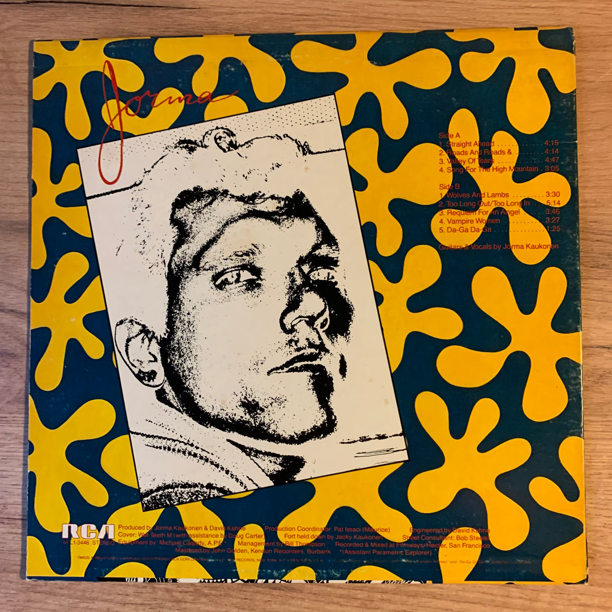 Jorma Kaukonen Jorma pochette verso