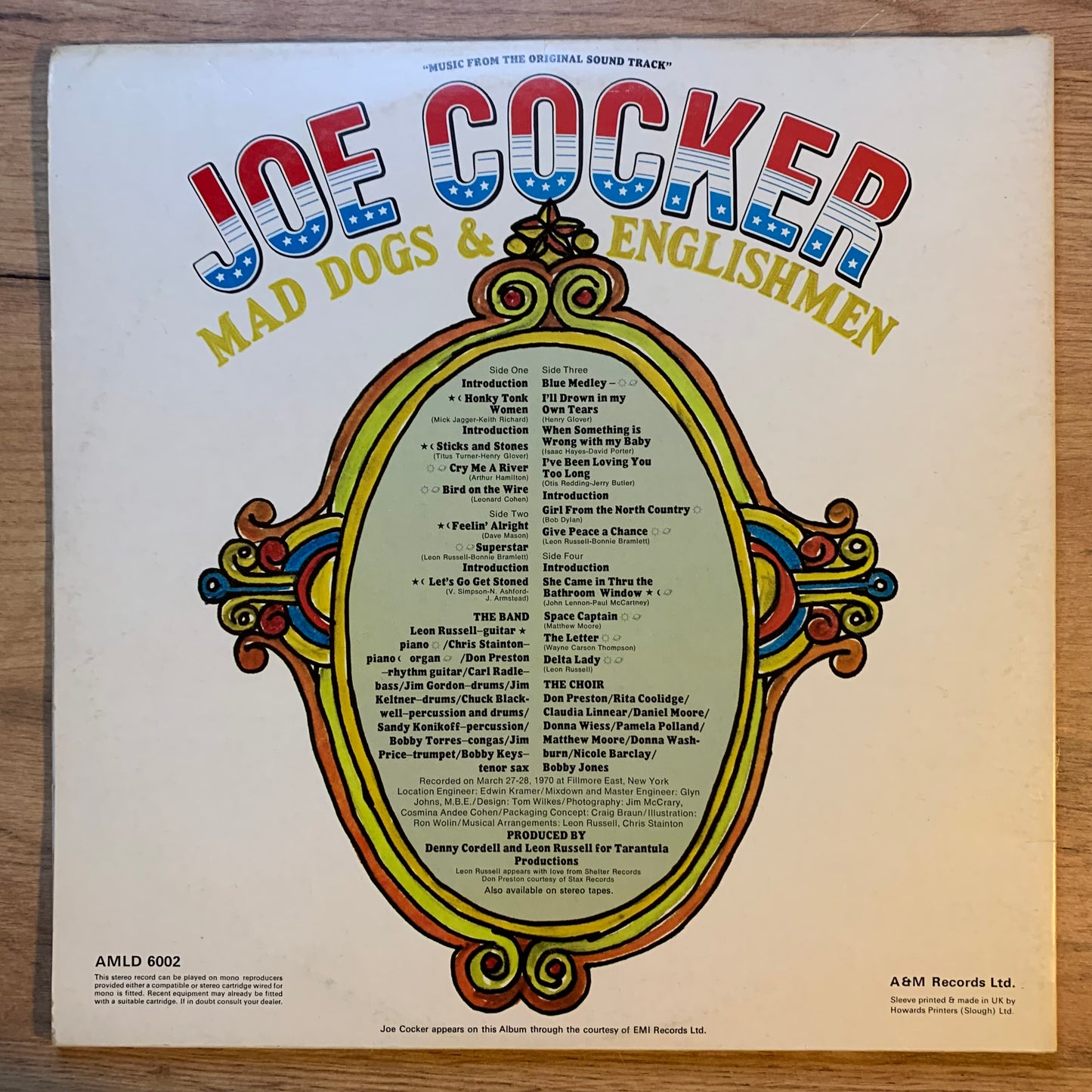 JOE COCKER - MAD DOGS & ENGLISHMEN...RE UK 1972...VG+/VG+