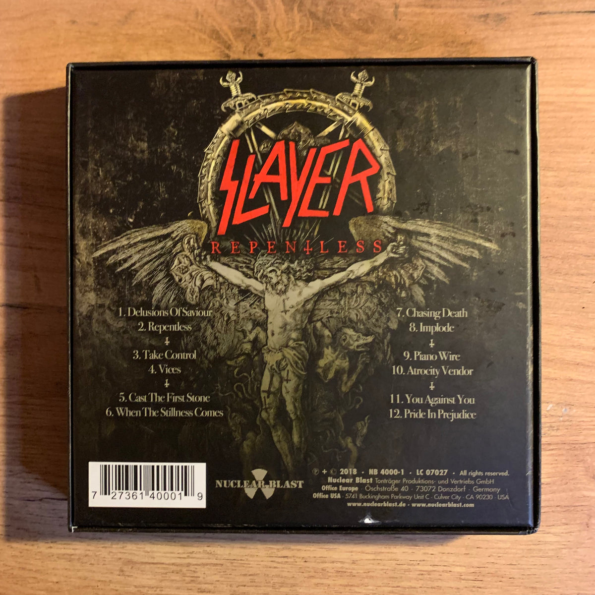 Slayer - coffret verso