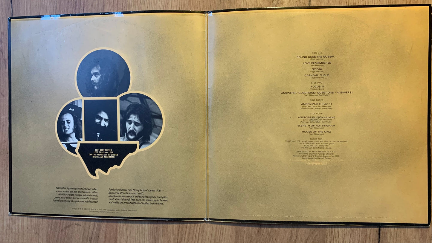 FOCUS - FOCUS 3...OG GER 1972...VG+/VG+