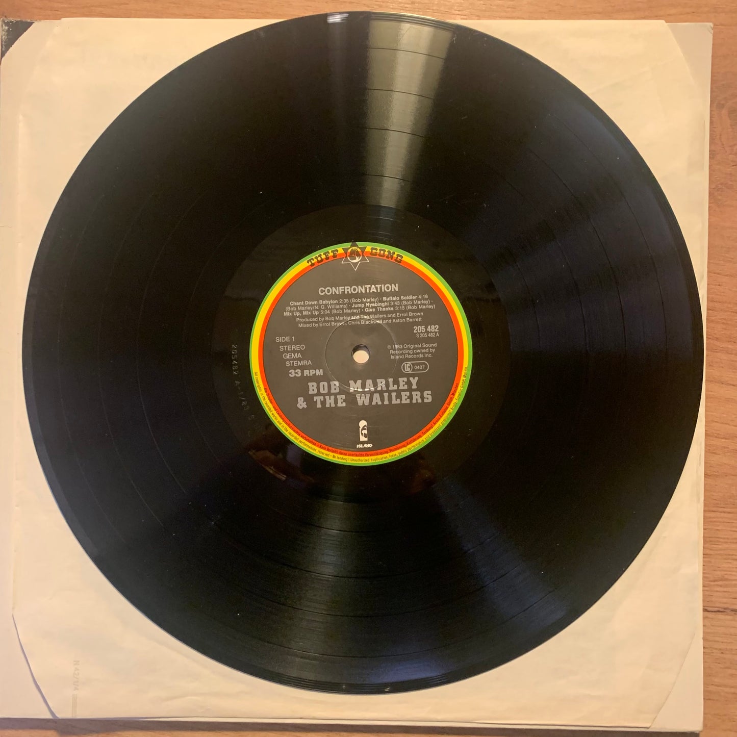 BOB MARLEY & THE WAILERS - CONFRONTATION...OG EU 1983...VG++/VG+