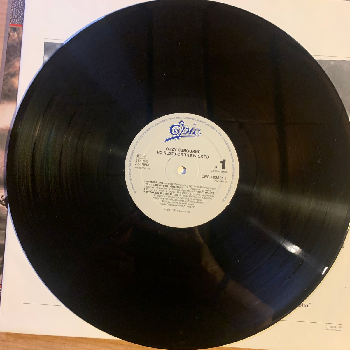 Disque vinyle Ozzy Osbourne