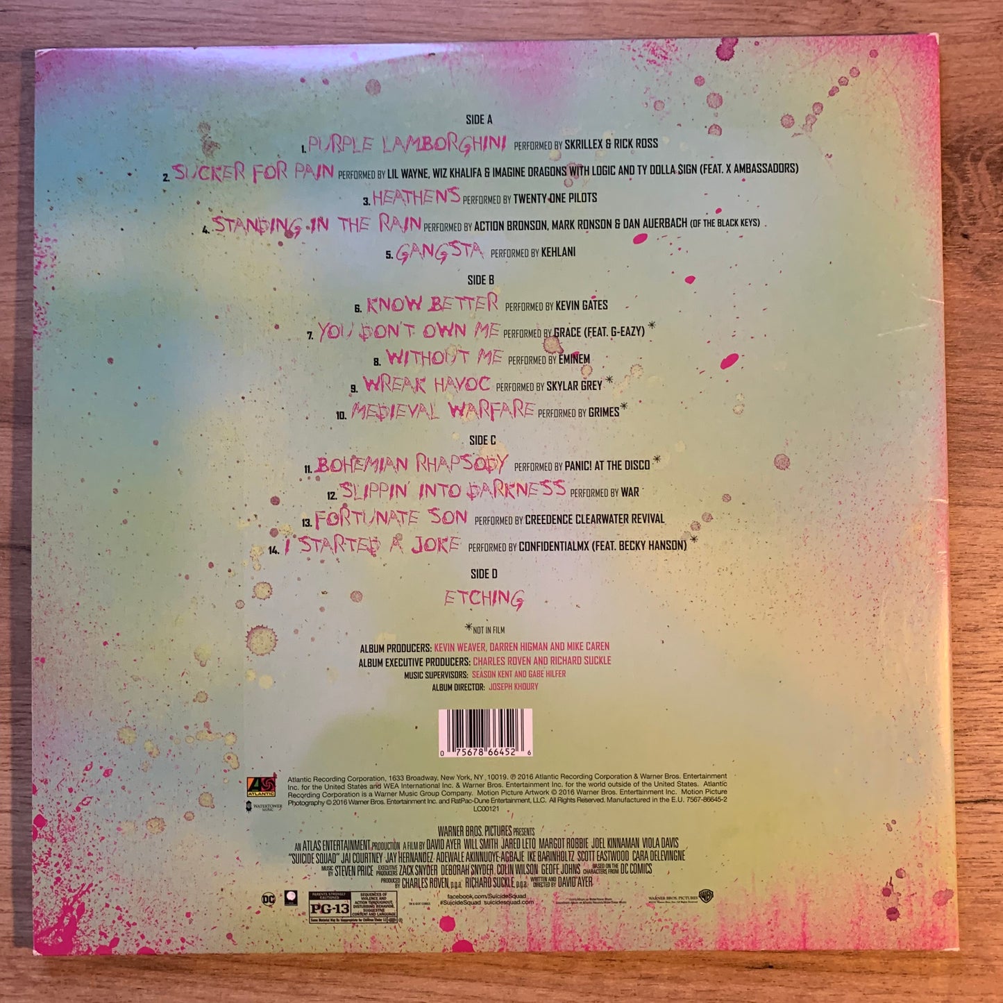SUICIDE SQUAD - THE ALBUM...OG US 2016...EX/EX
