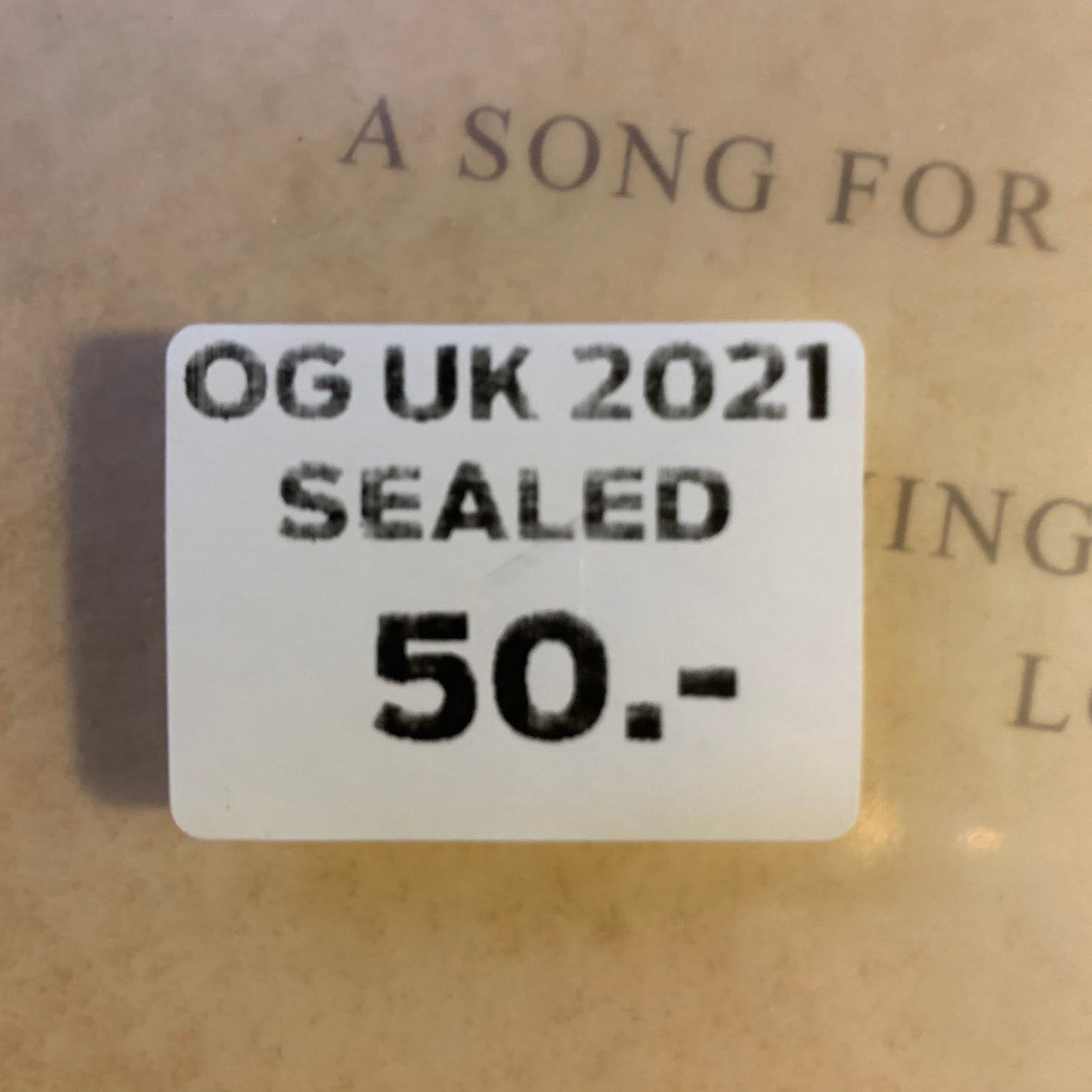 Étiquette état - OG UK 2021 / SEALED / 50.-