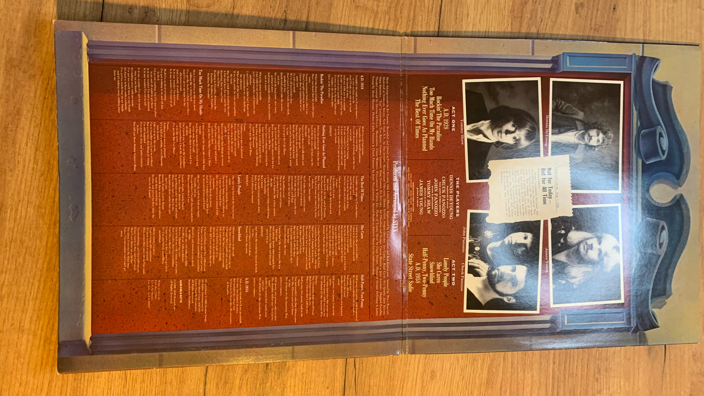 STYX - PARADISE THEATRE...OG EU 1981...VG++/VG++