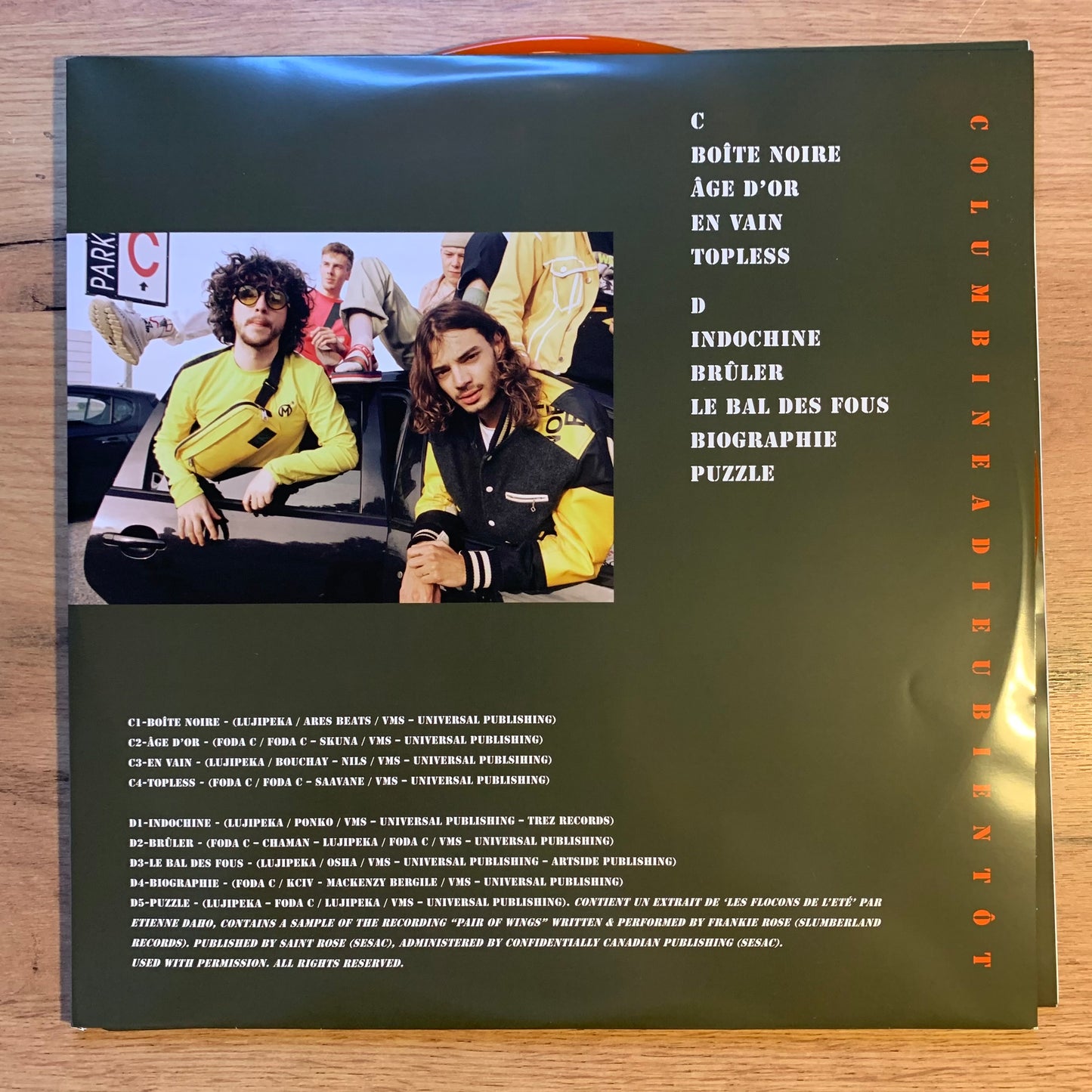 COLUMBINE - ADIEU BIENTÔT...OG FR 2018...NM/VG++