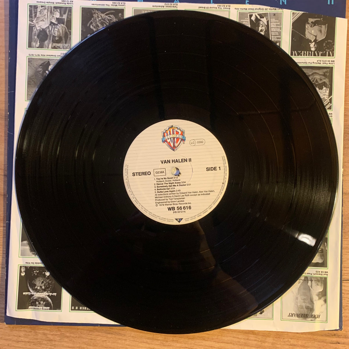 Van Halen II pochette verso