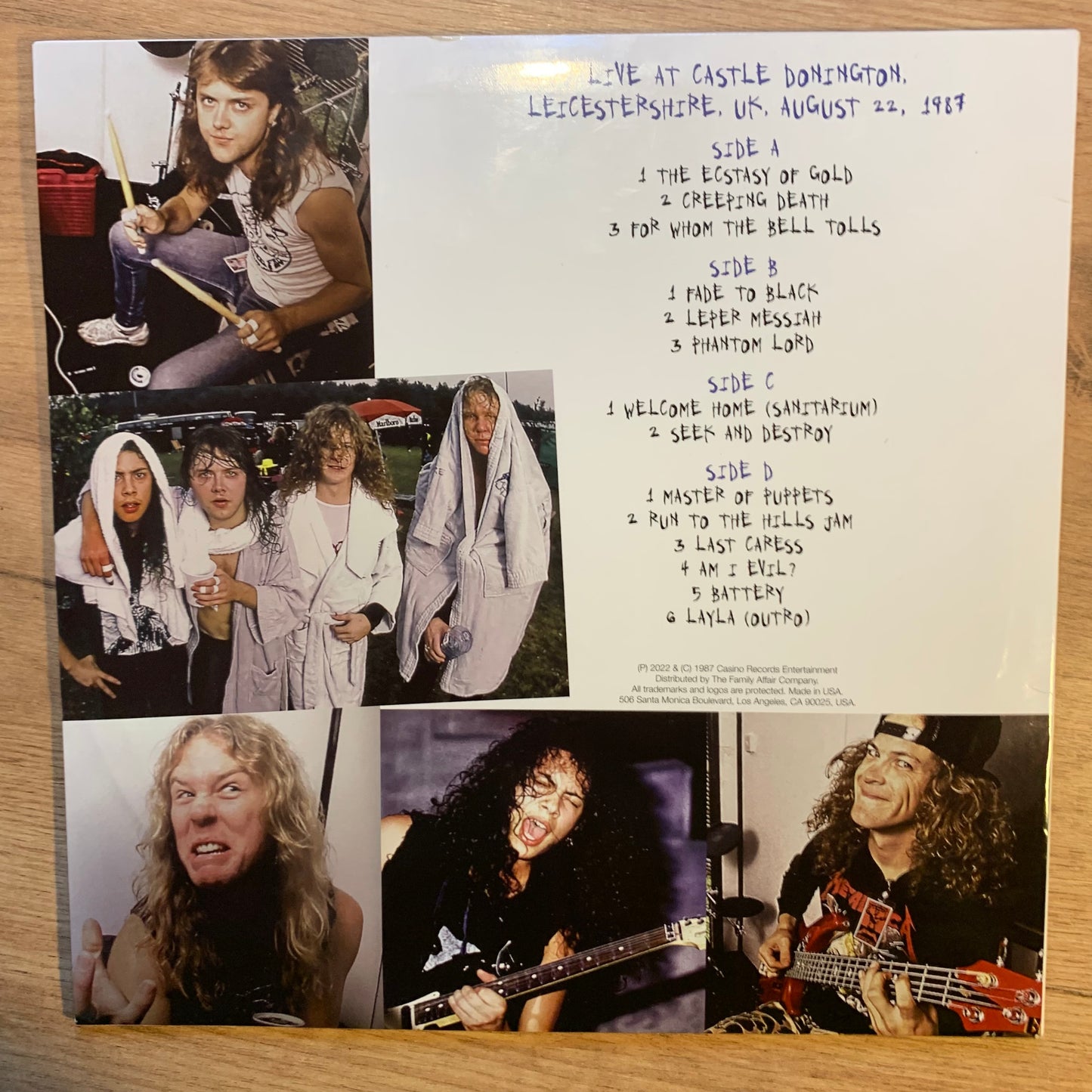 METALLICA - CRASH COURSE IN BRAIN SURGERY...BOOT US 2022...VG+/EX