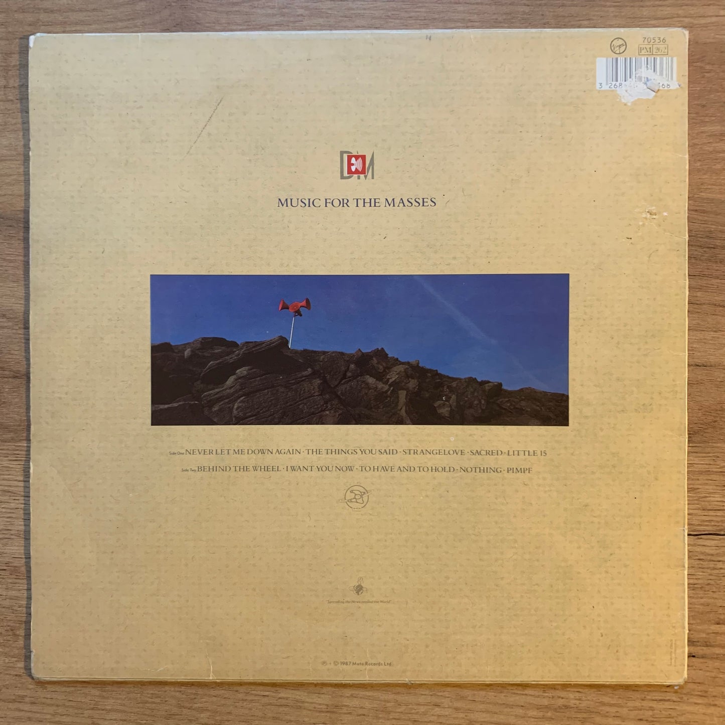 DEPECHE MODE - MUSIC FOR THE MASSES...OG GER 1987...VG/VG