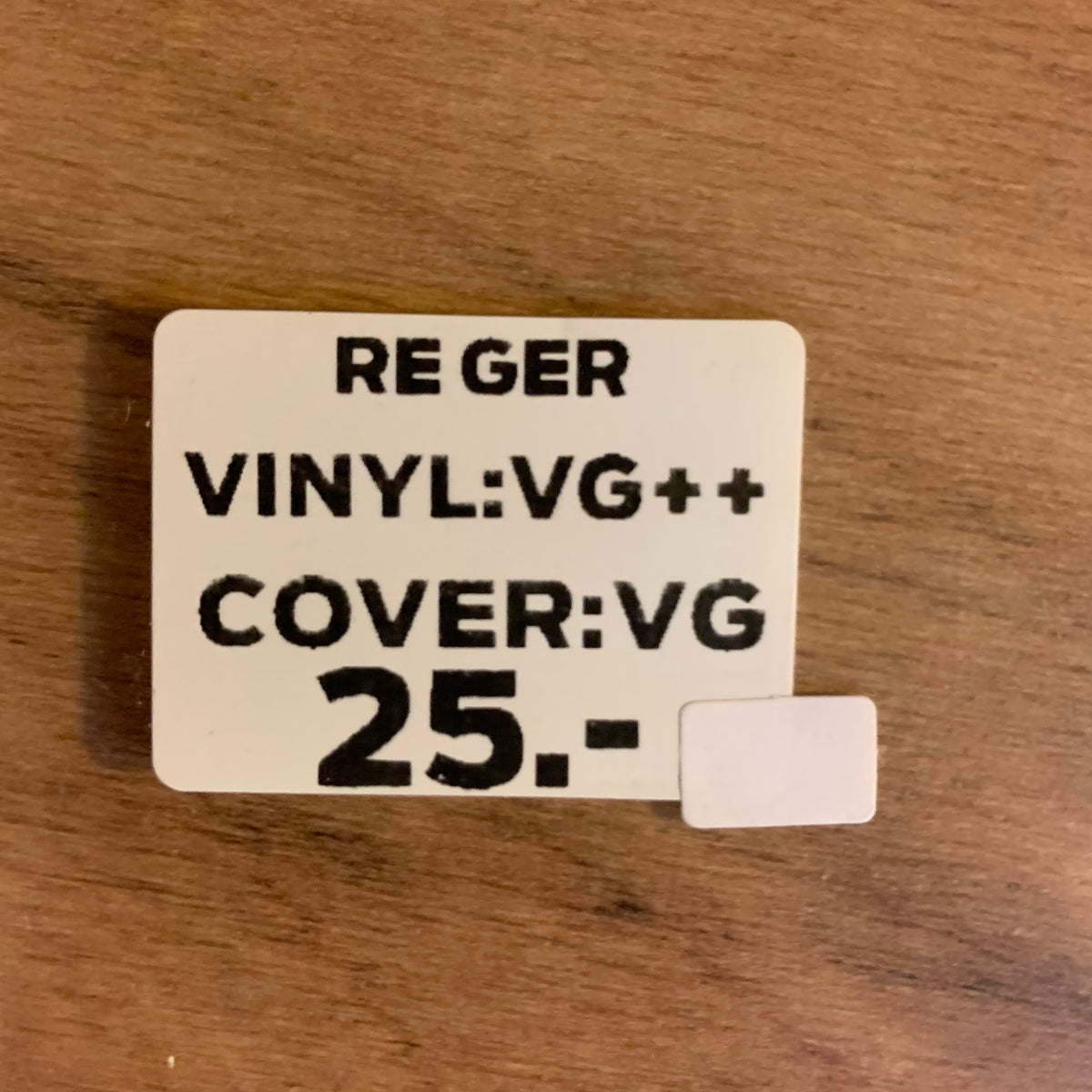 Étiquette RE GER, VG++/VG, 25 CHF