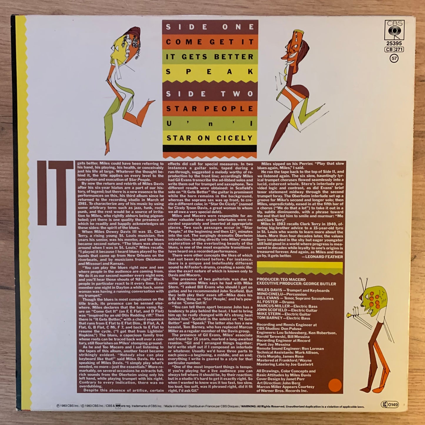 MILES DAVIS - STAR PEOPLE...OG EU 1983...VG++/VG++