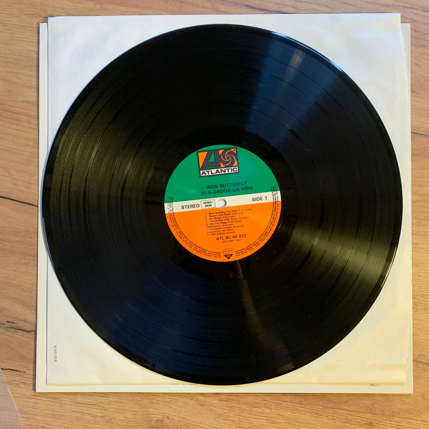 IRON BUTTERFLY - IN-A-GADDA-DA...RE EU 1987...VG++/VG++