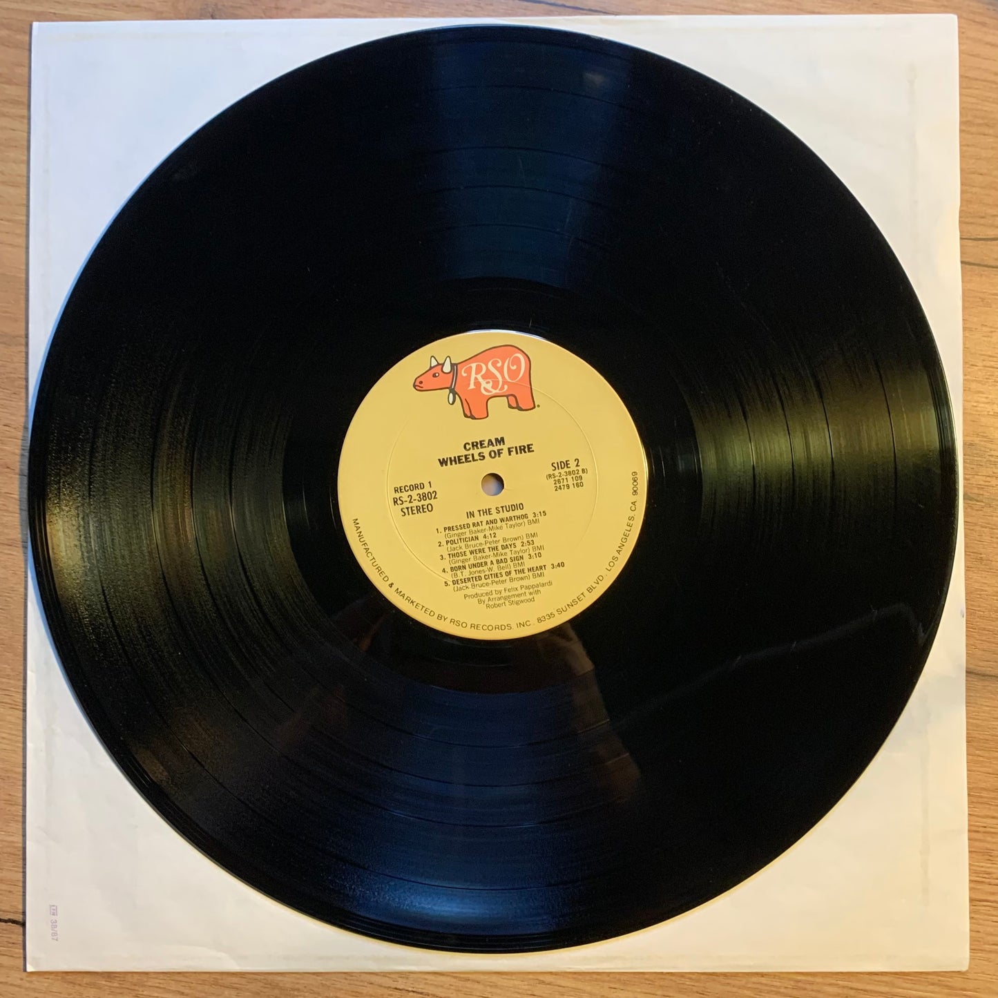 CREAM - WHEELS OF FIRE...RE US...VG/VG+