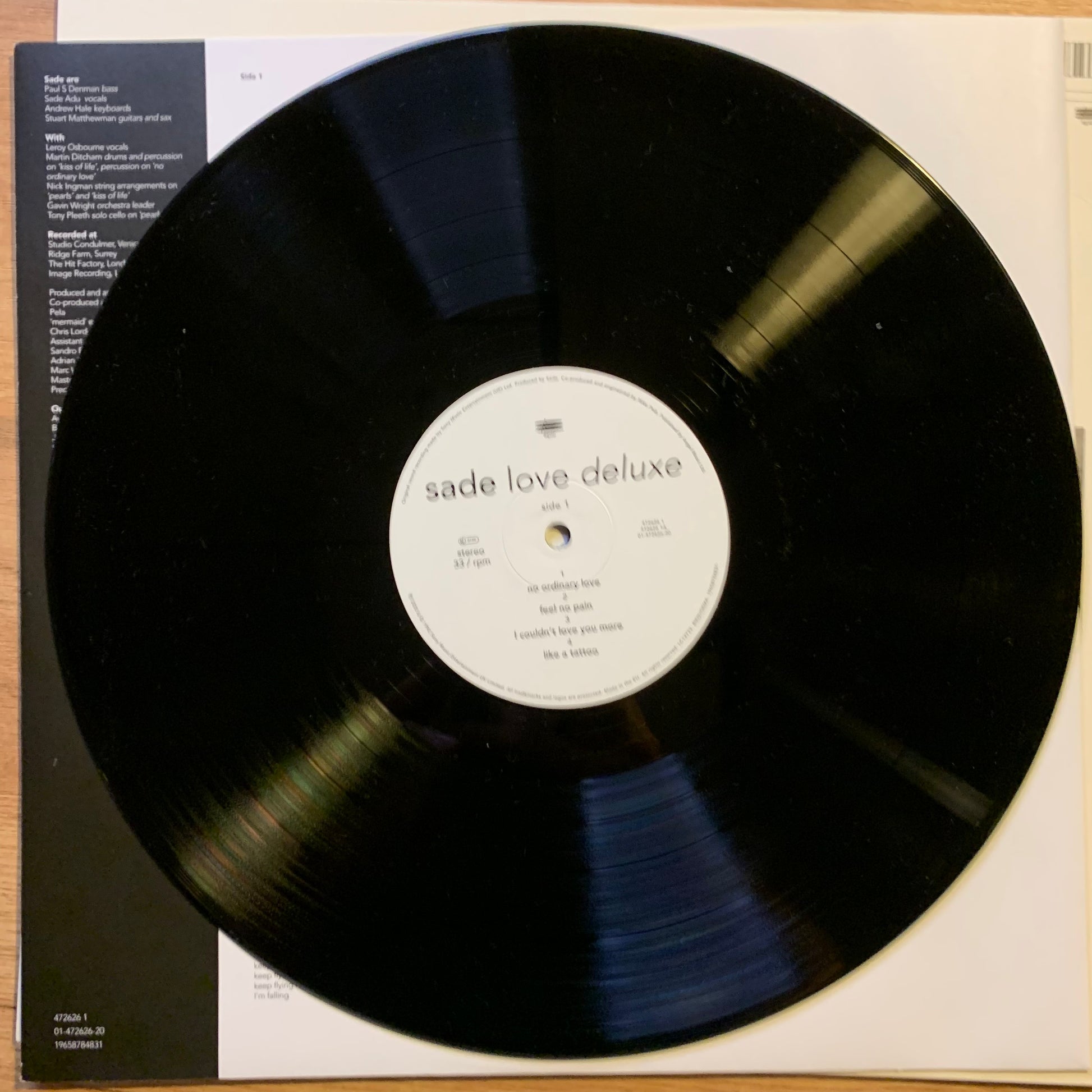Sade - Love Deluxe - Insert / paroles