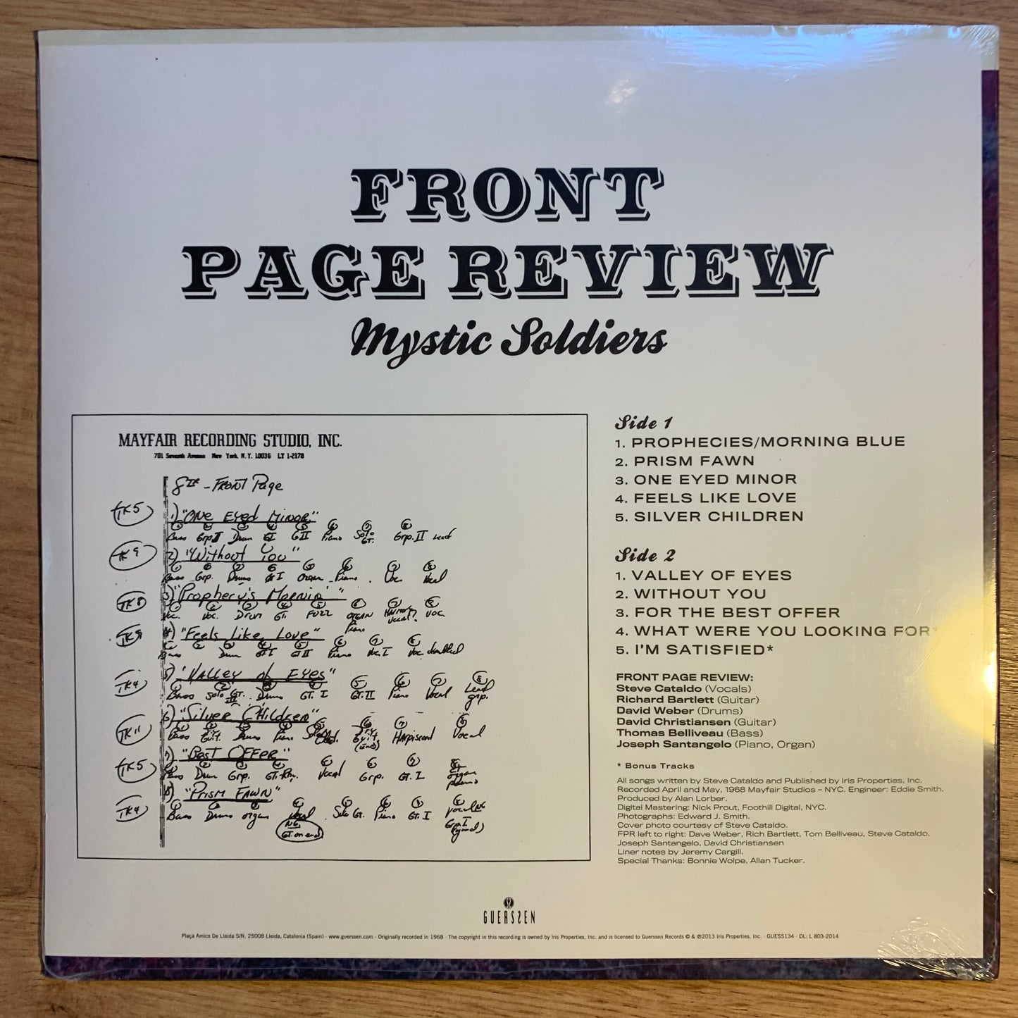 FRONT PAGE REVIEW - MYSTIC SOLDIERS...RE ESP 2014...SEALED